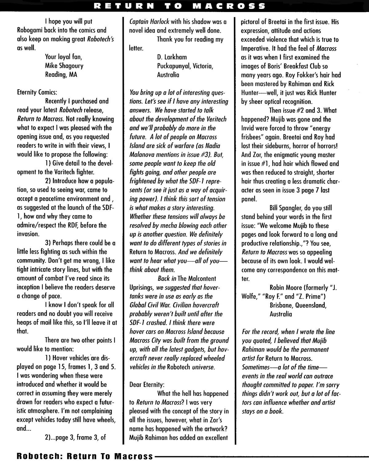 Read online Robotech: Return to Macross comic -  Issue #8 - 33