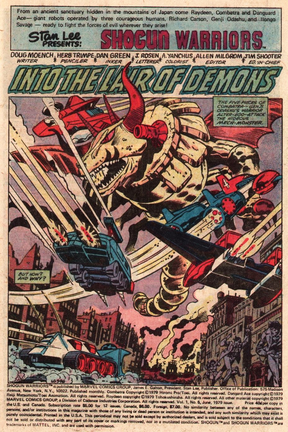 Read online Shogun Warriors comic -  Issue #5 - 2