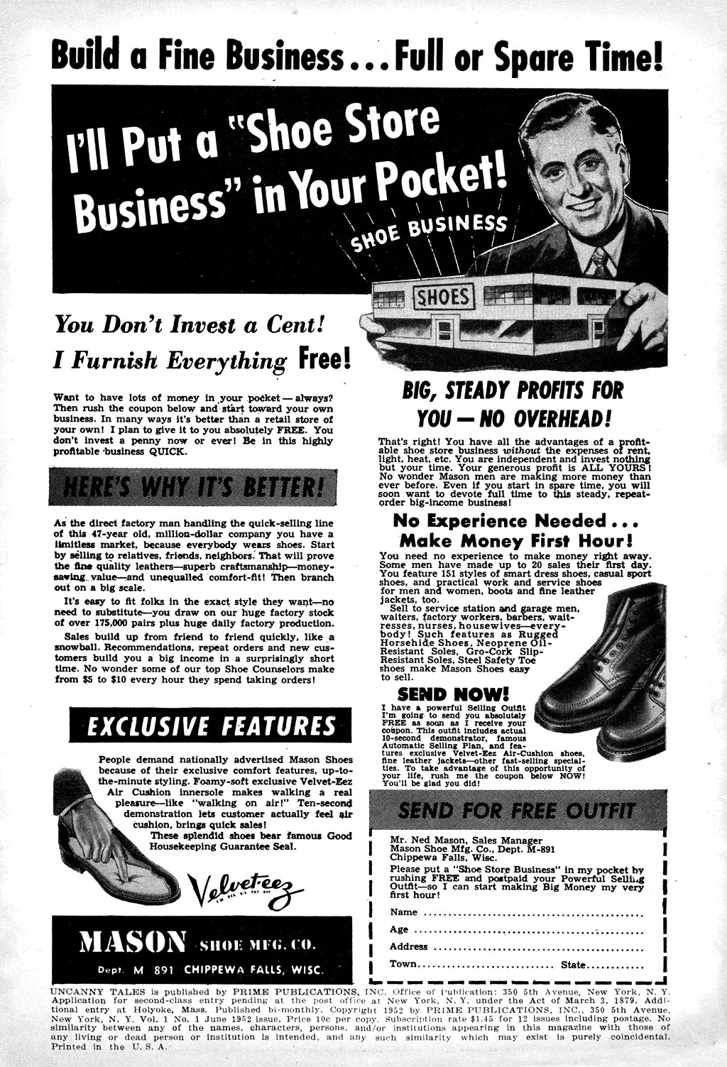 Read online Uncanny Tales comic -  Issue #1 - 2