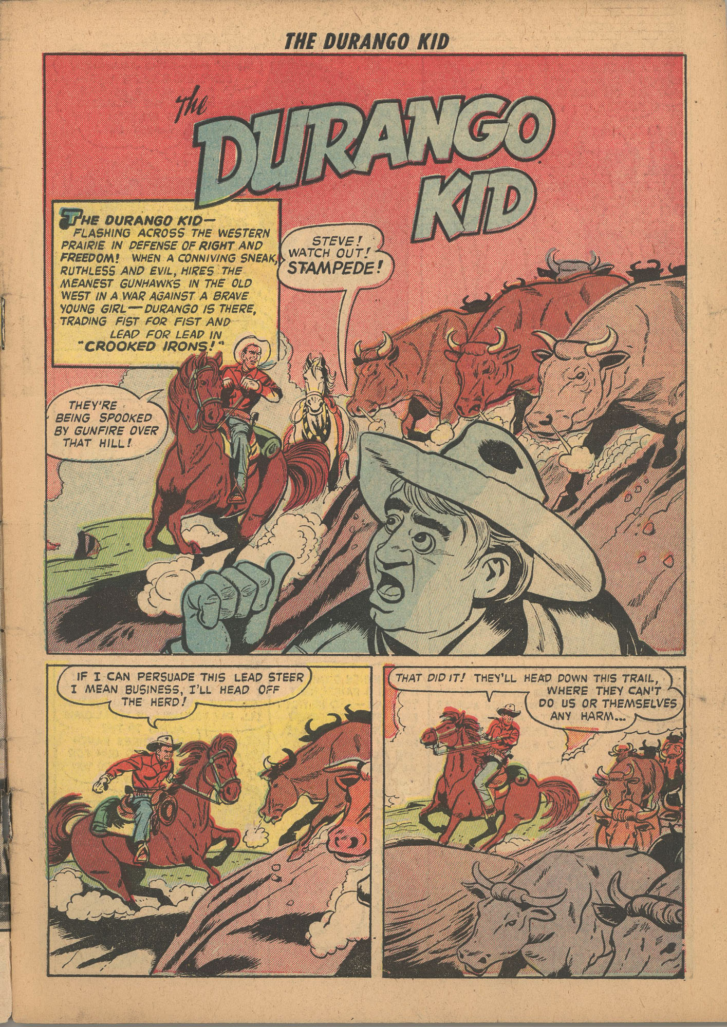 Read online Charles Starrett as The Durango Kid comic -  Issue #2 - 3