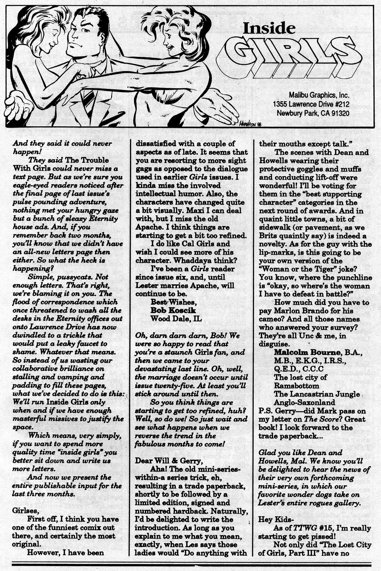Read online The Trouble With Girls (1989) comic -  Issue #19 - 27
