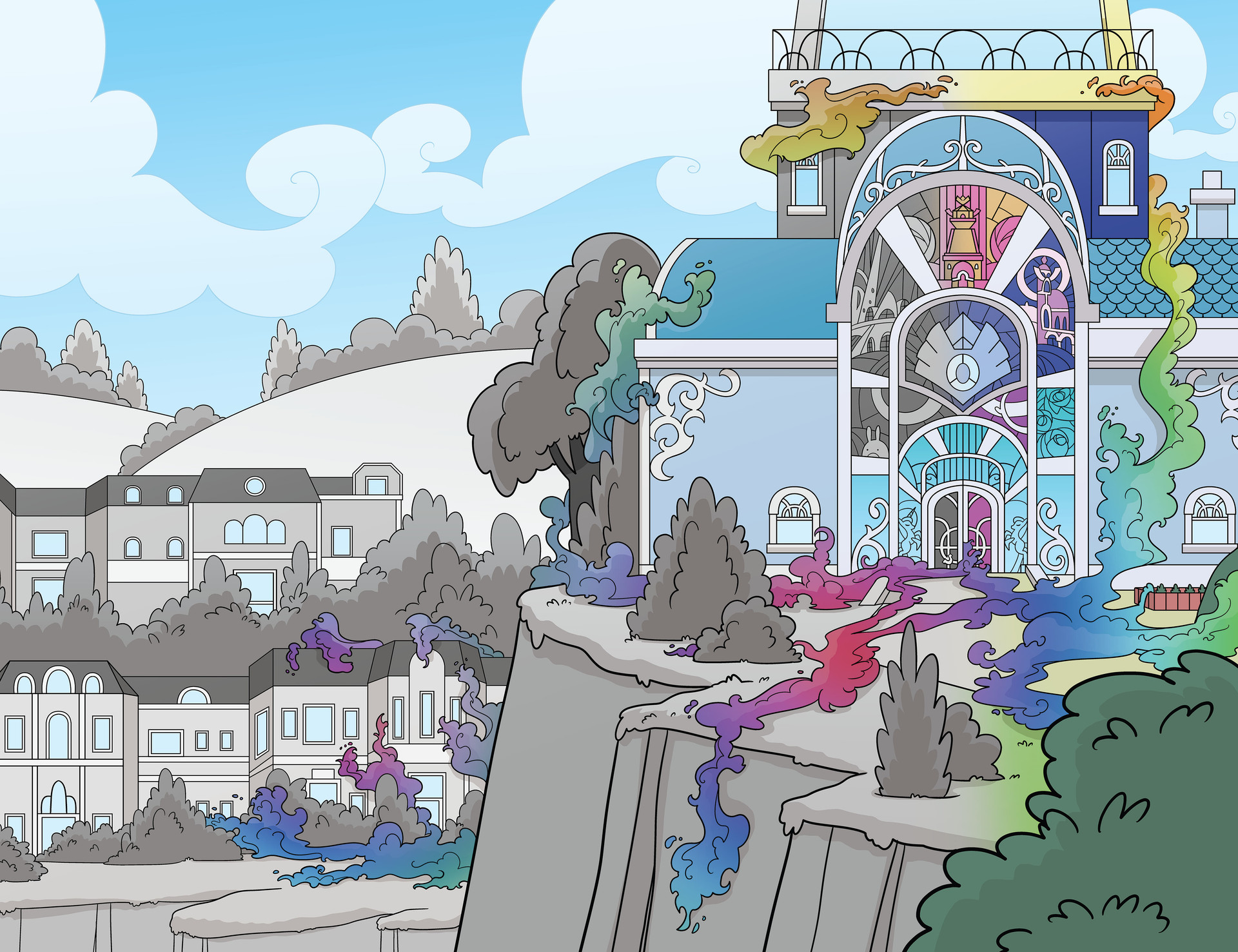 Read online My Little Pony: Black, White & Blue comic -  Issue # Full - 13