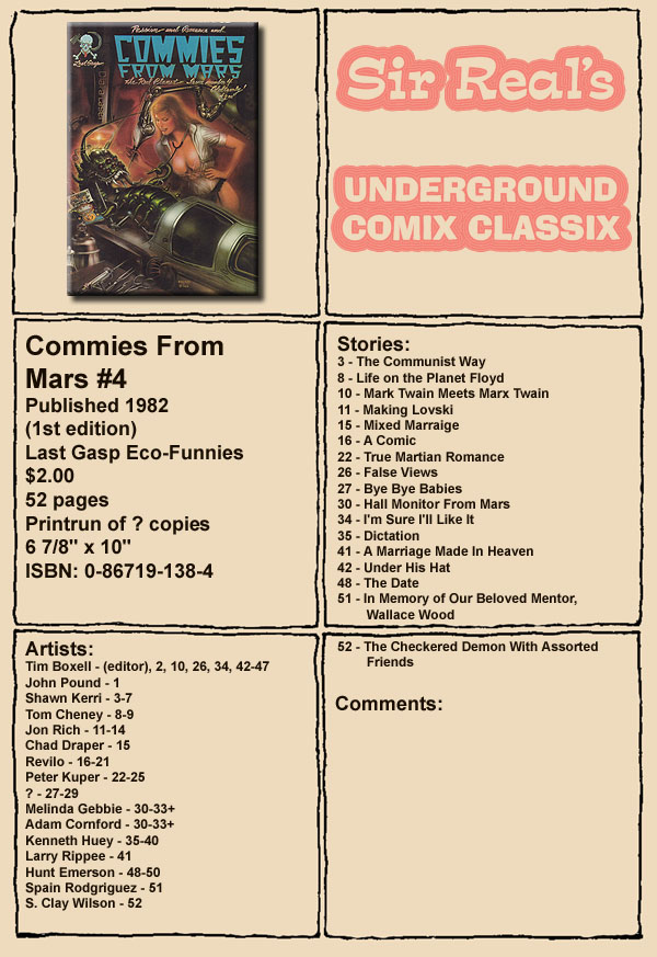 Read online Commies from Mars: The Red Planet comic -  Issue #4 - 1