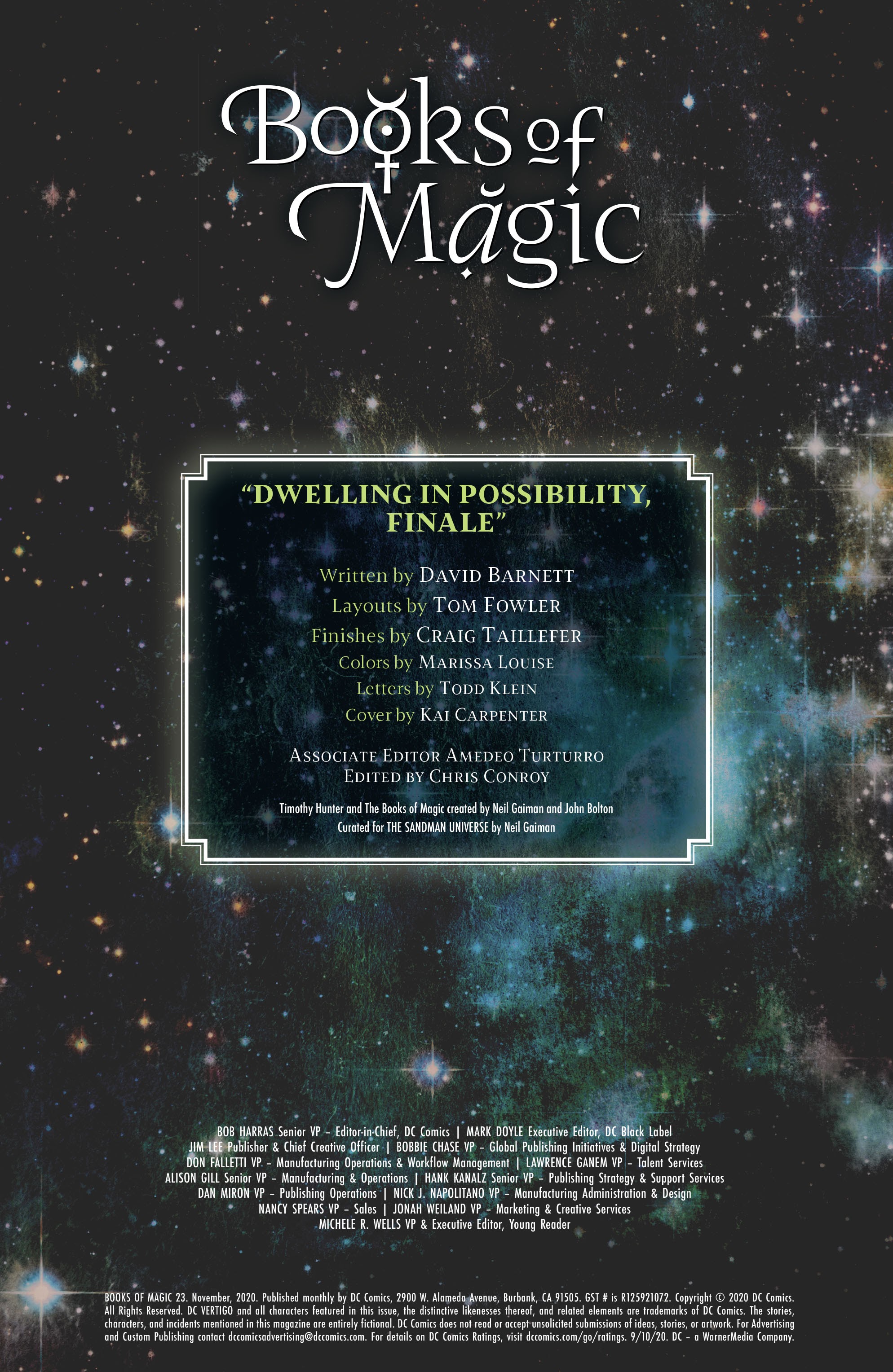 Read online Books of Magic (2018) comic -  Issue #23 - 22