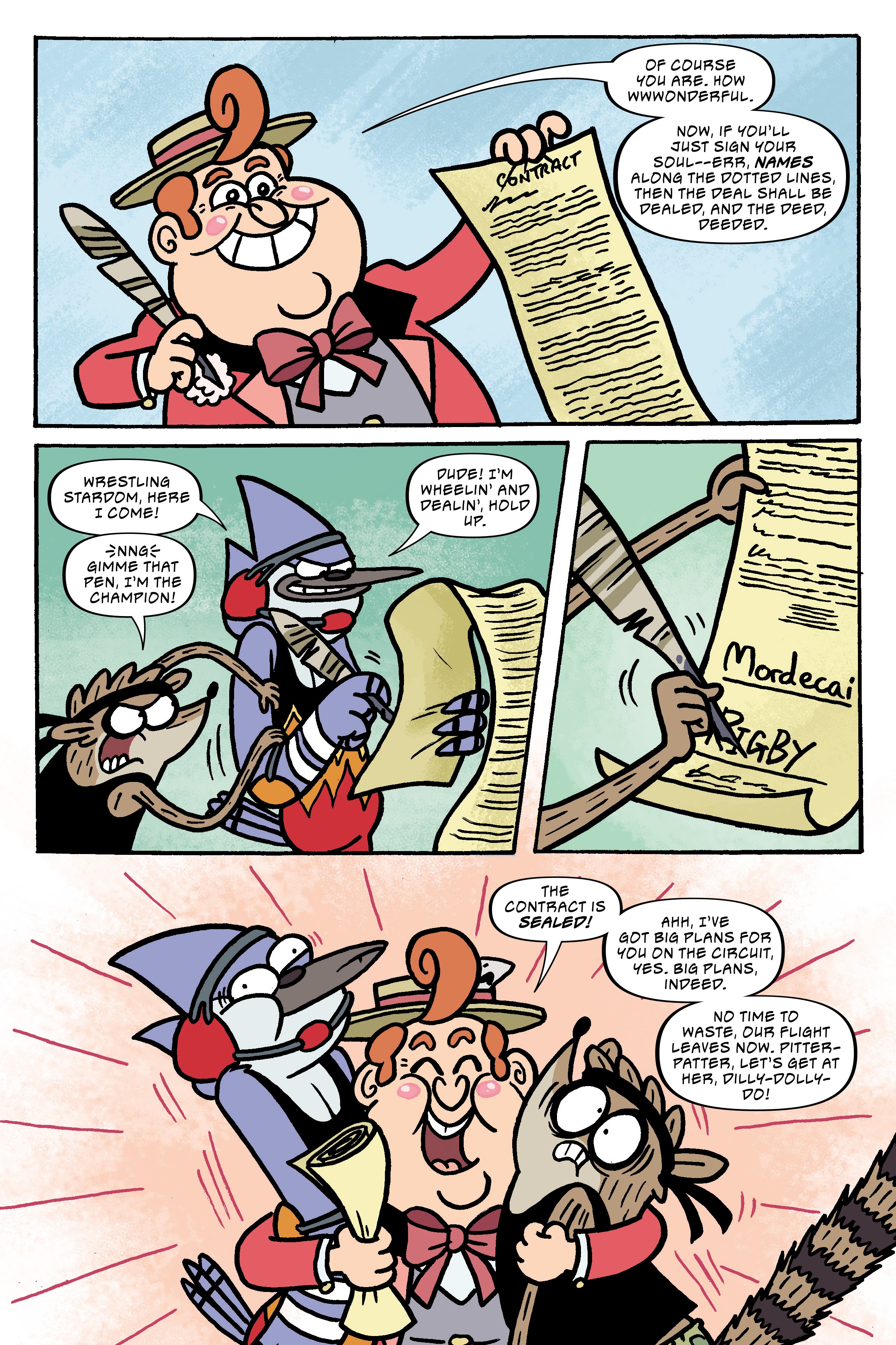 Read online Regular Show: Wrasslesplosion comic -  Issue # TPB - 35