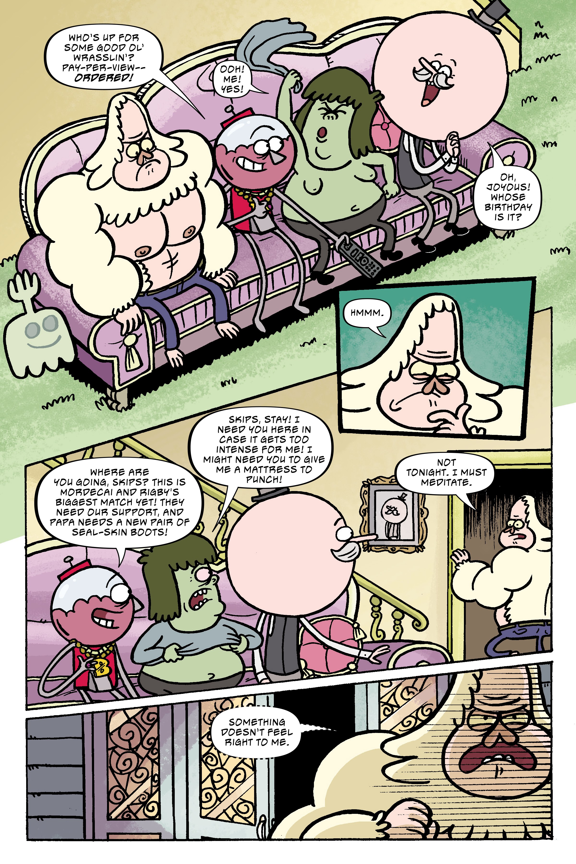 Read online Regular Show: Wrasslesplosion comic -  Issue # TPB - 61