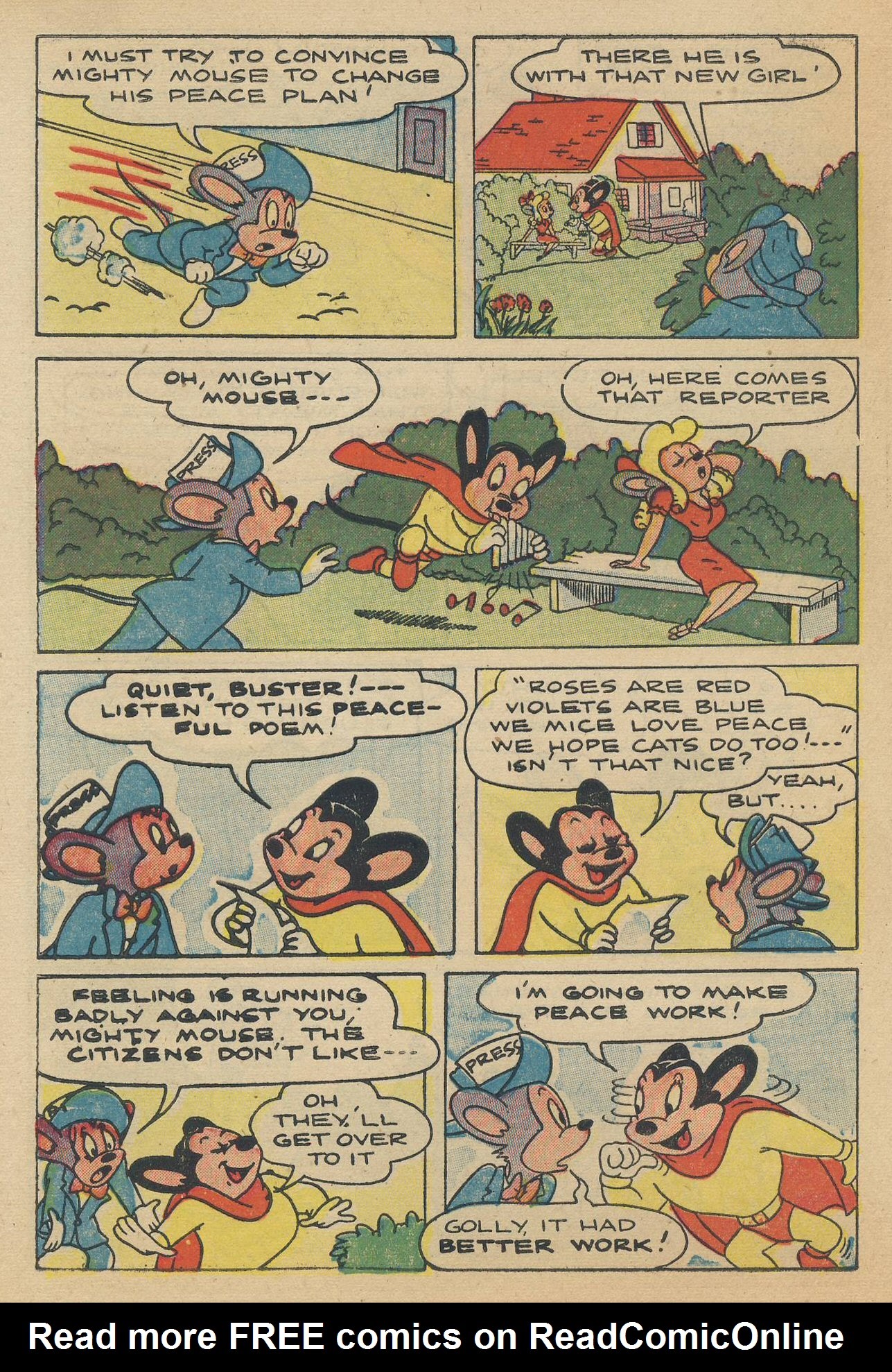 Read online Paul Terry's Mighty Mouse Comics comic -  Issue #45 - 78