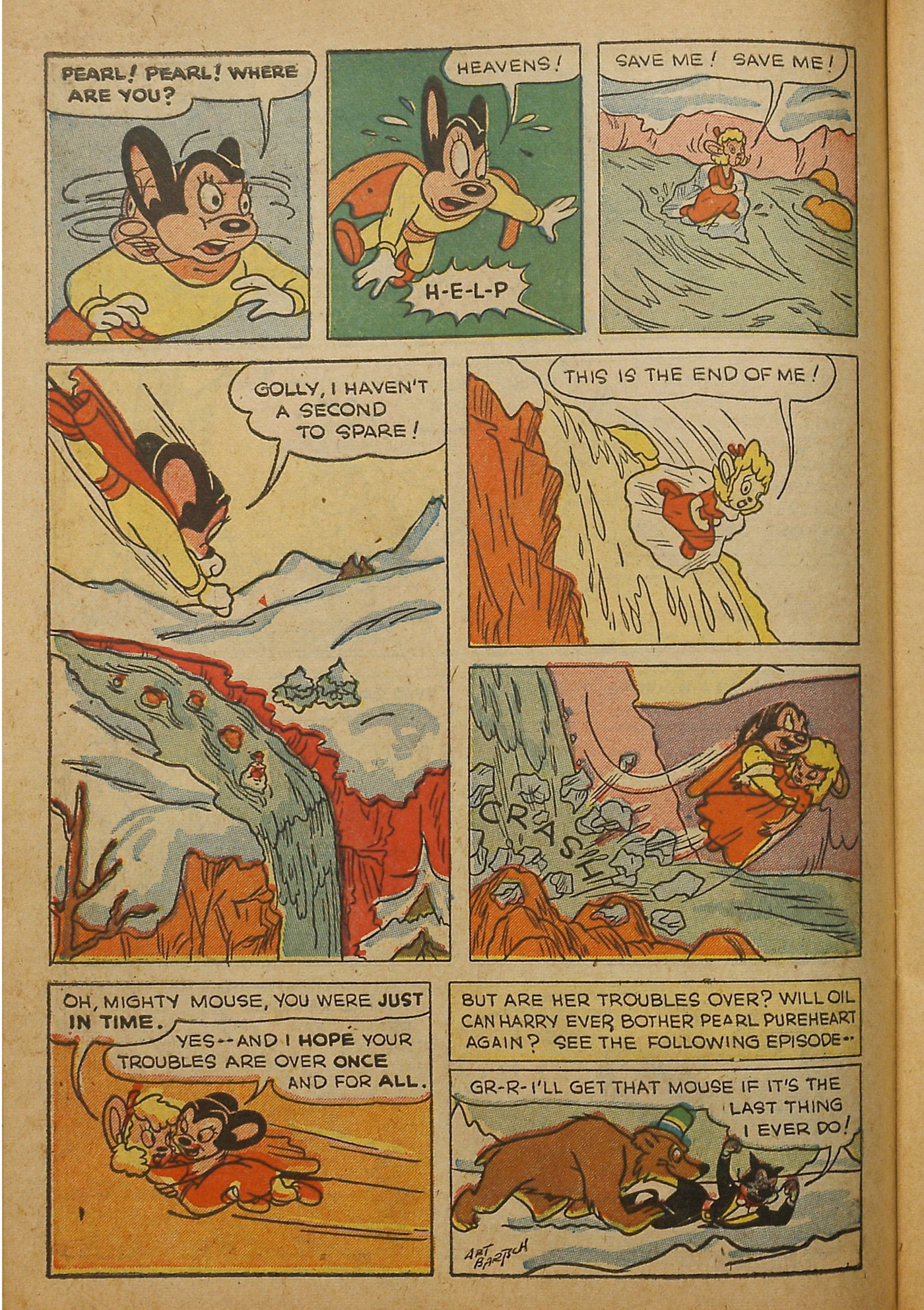 Read online Paul Terry's Mighty Mouse Comics comic -  Issue #40 - 42