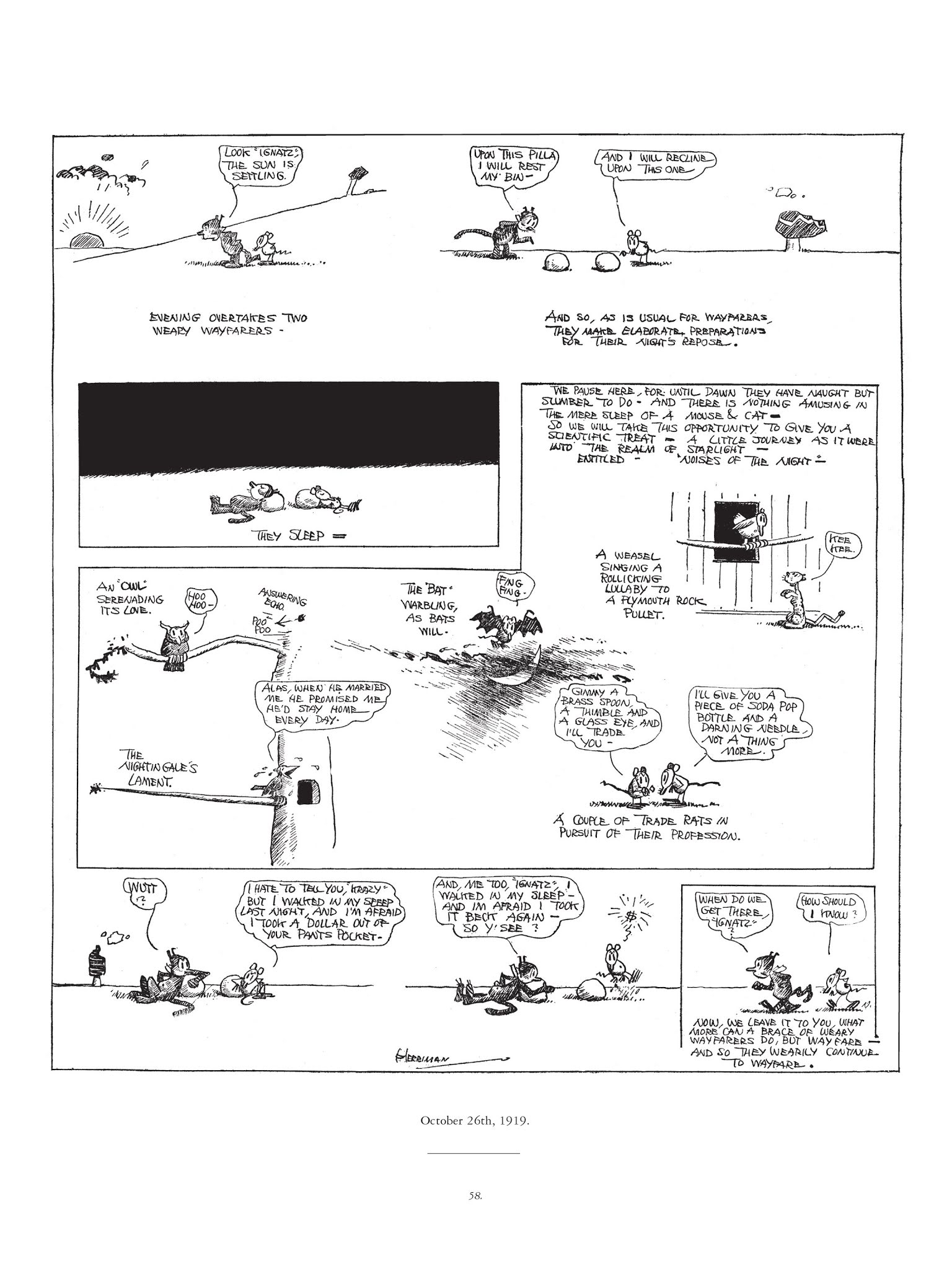 Read online Krazy & Ignatz comic -  Issue # TPB 2 - 58