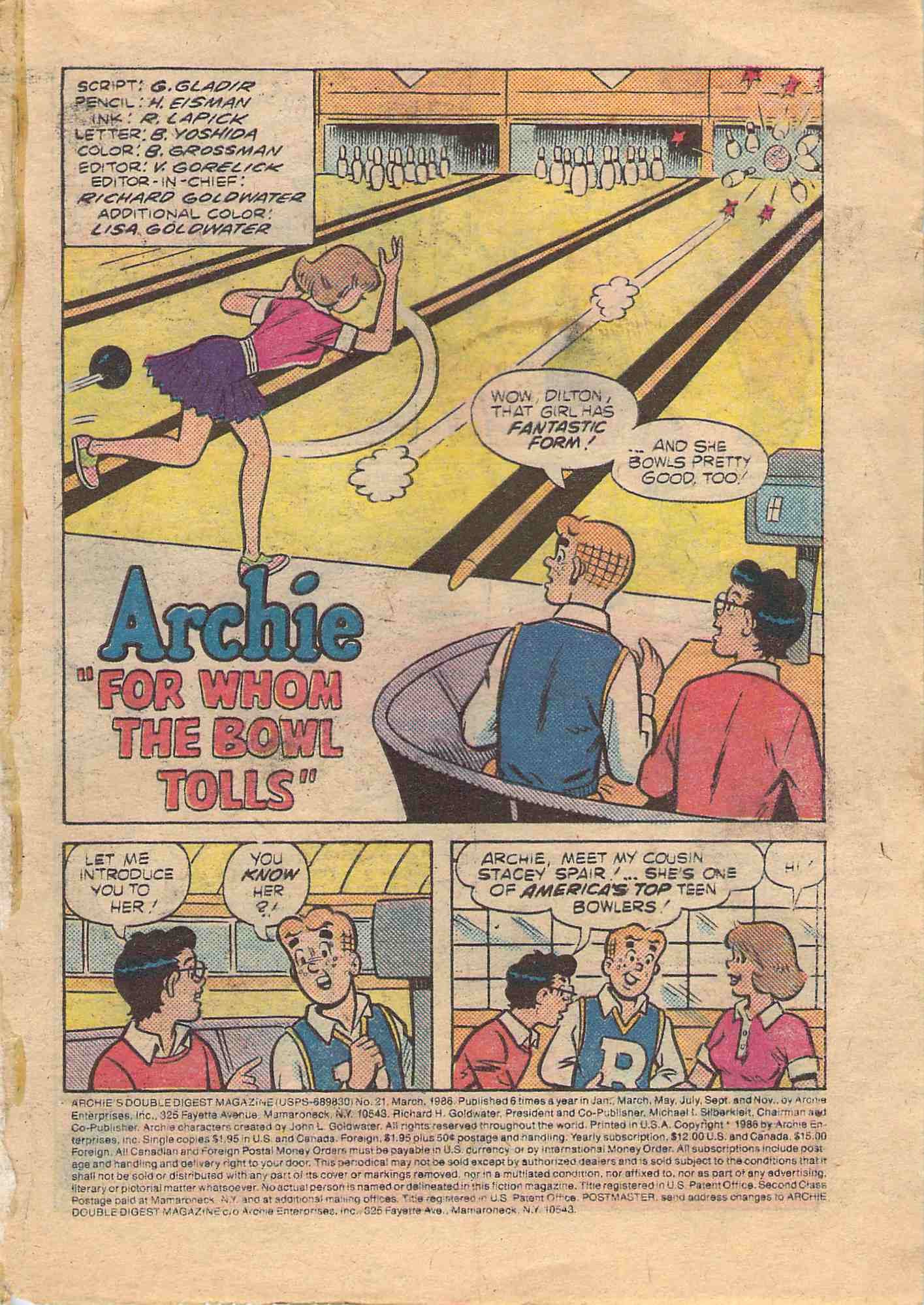 Read online Archie's Double Digest Magazine comic -  Issue #21 - 2