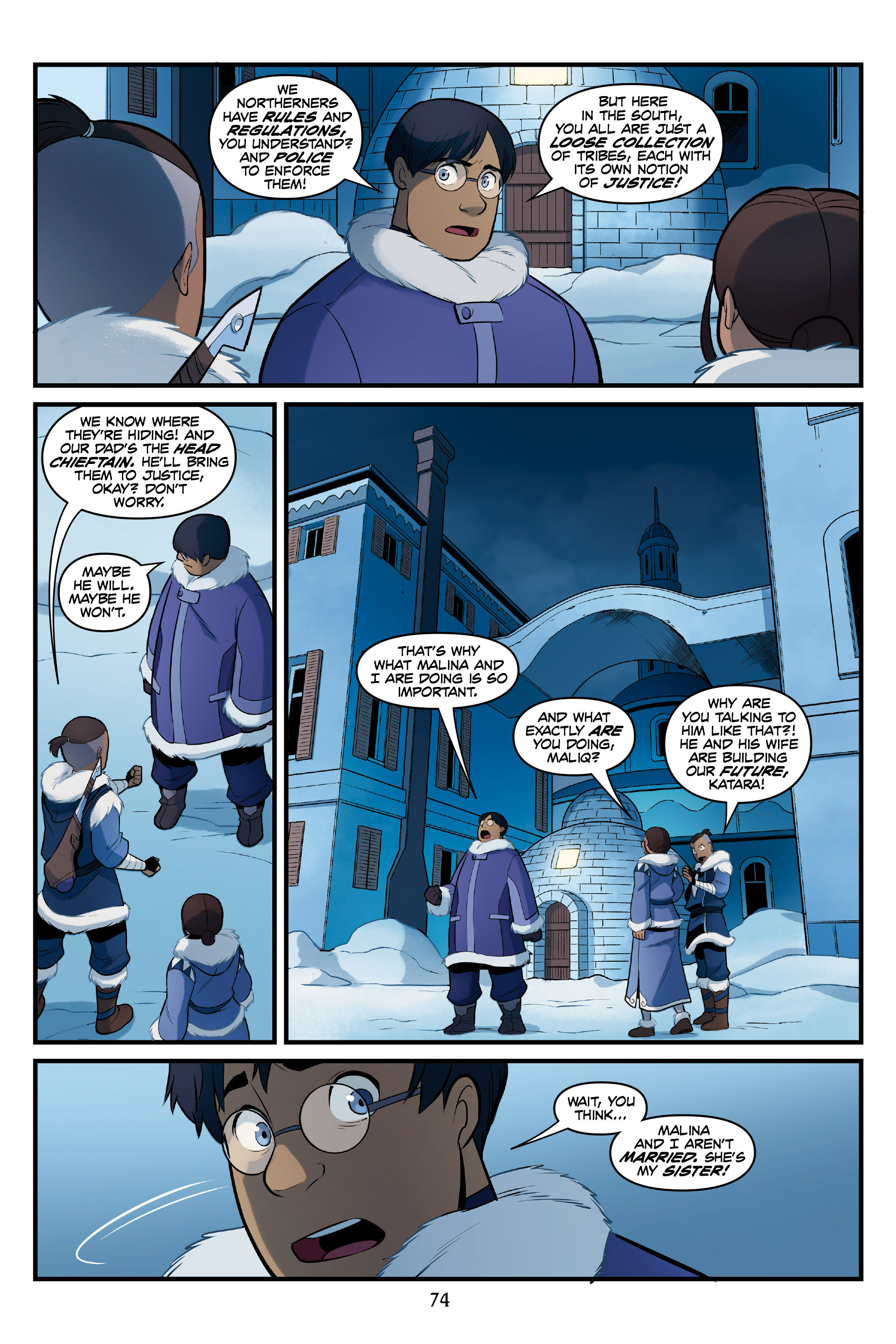 Read online Nickelodeon Avatar: The Last Airbender - North and South comic -  Issue #1 - 73
