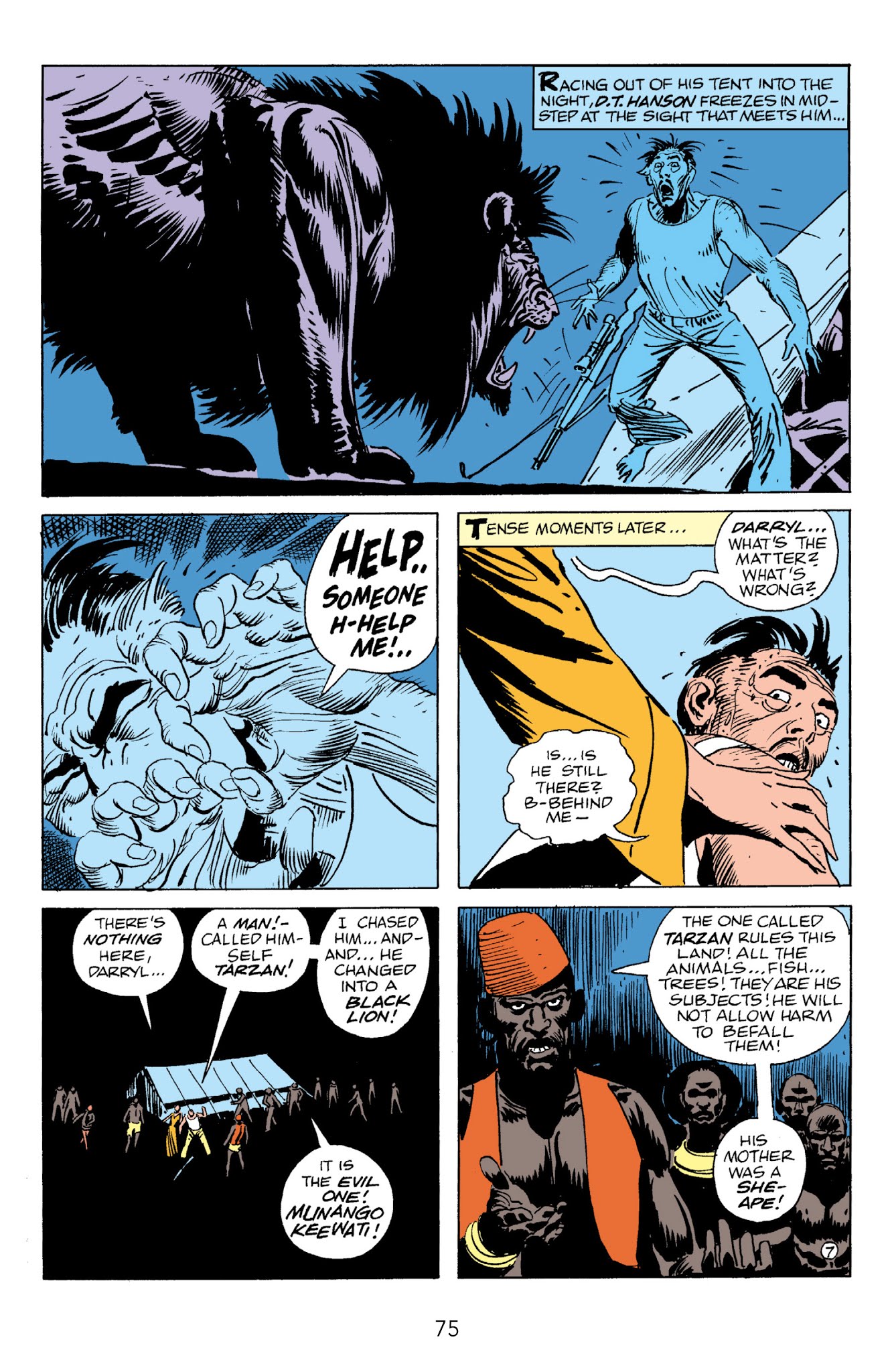 Read online Edgar Rice Burroughs' Tarzan The Joe Kubert Years comic -  Issue # TPB 2 (Part 1) - 75