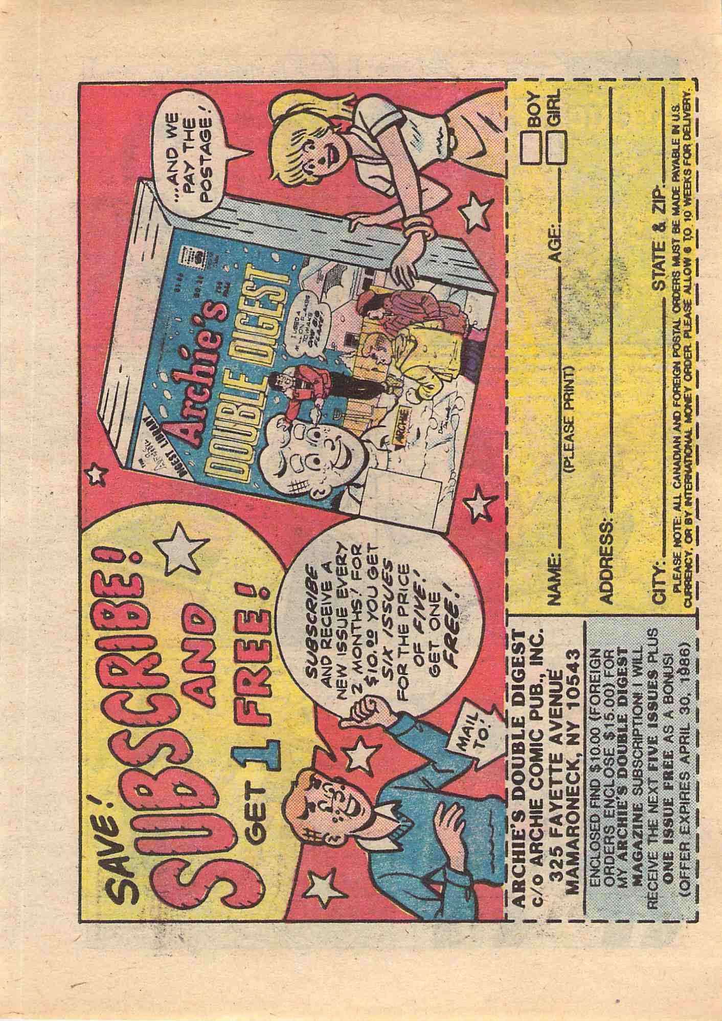 Read online Archie's Double Digest Magazine comic -  Issue #21 - 238