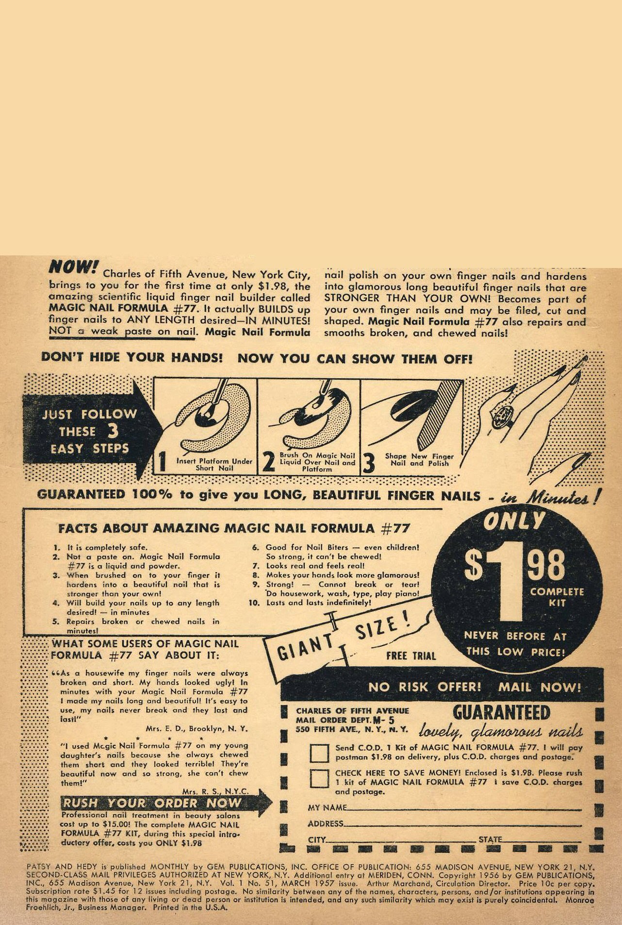 Read online Patsy and Hedy comic -  Issue #51 - 2