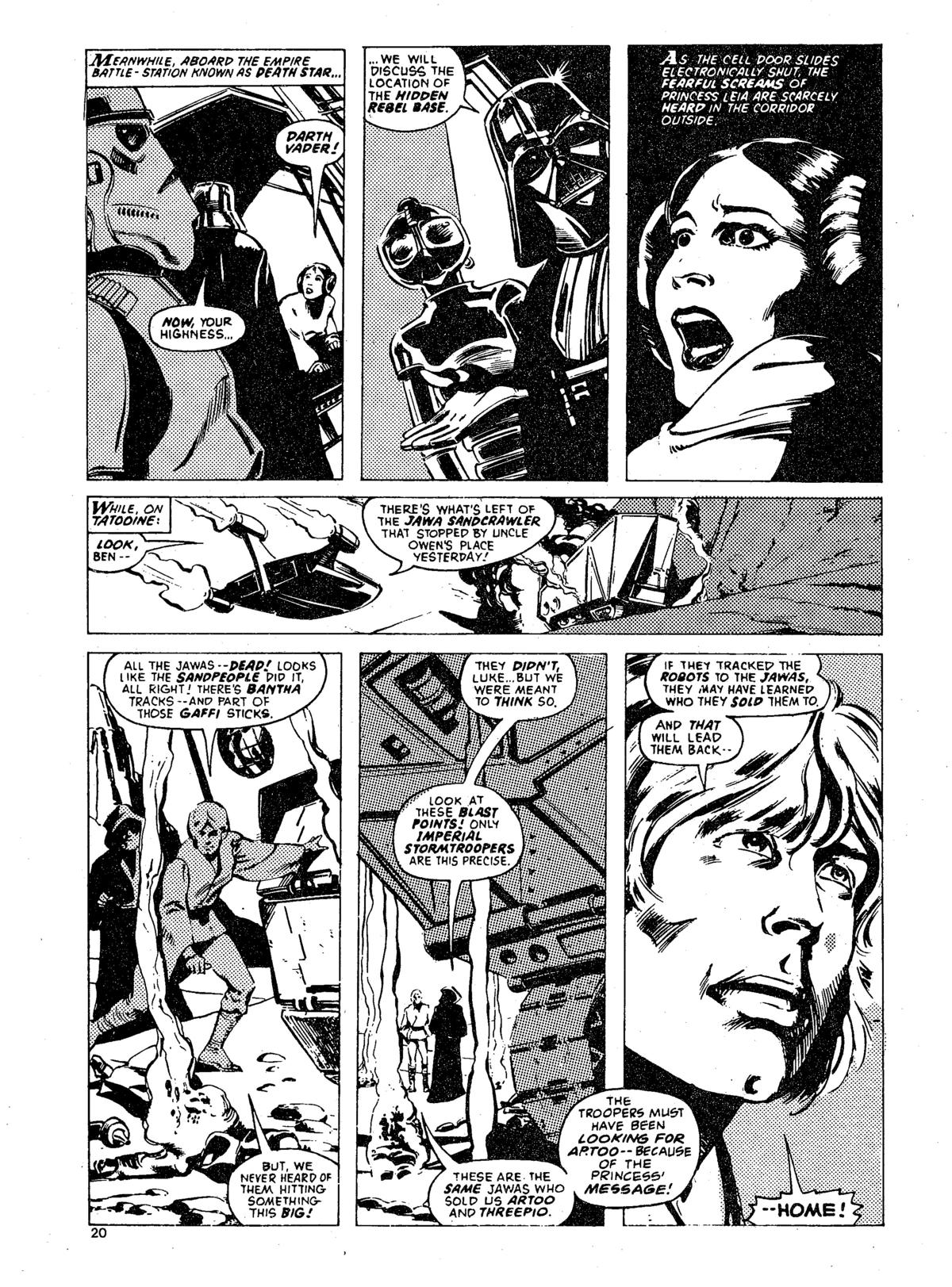 Read online Star Wars Weekly: The Empire Strikes Back comic -  Issue #139 - 20