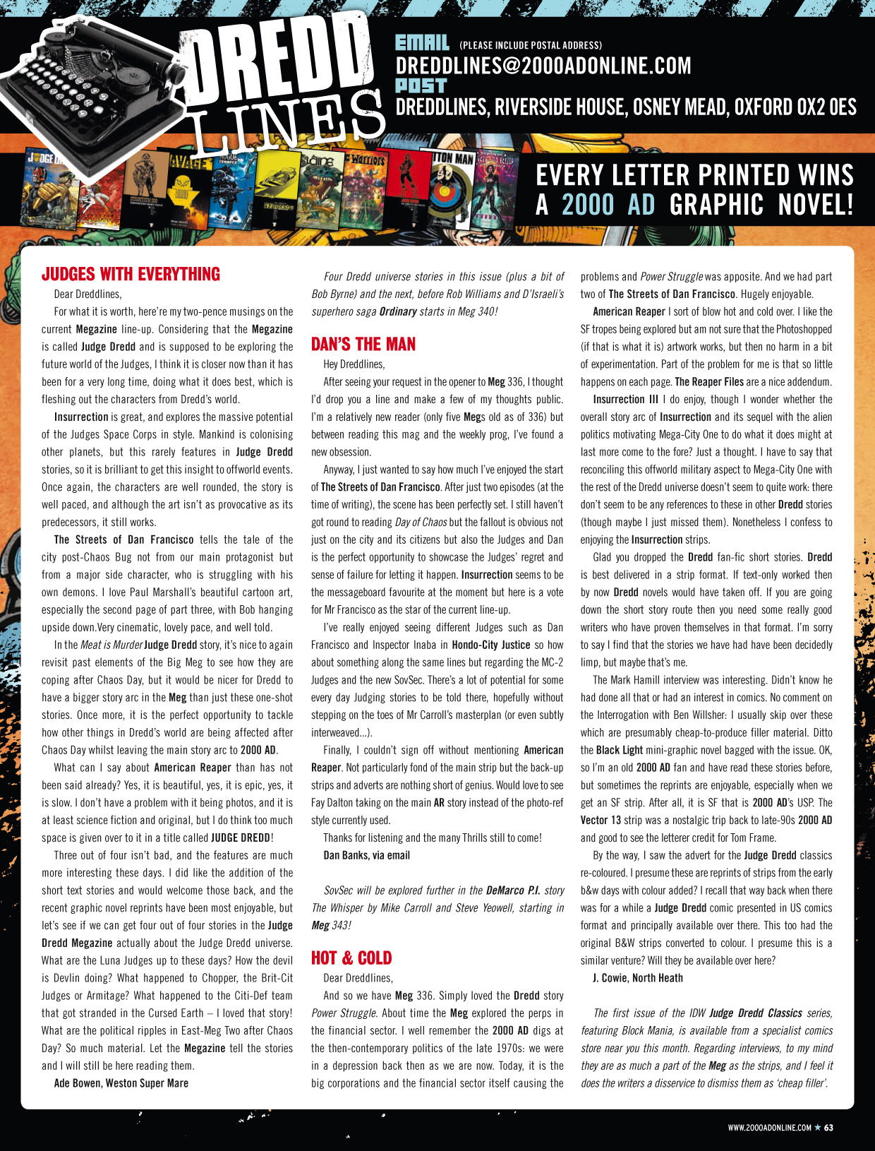Read online Judge Dredd Megazine (Vol. 5) comic -  Issue #338 - 63