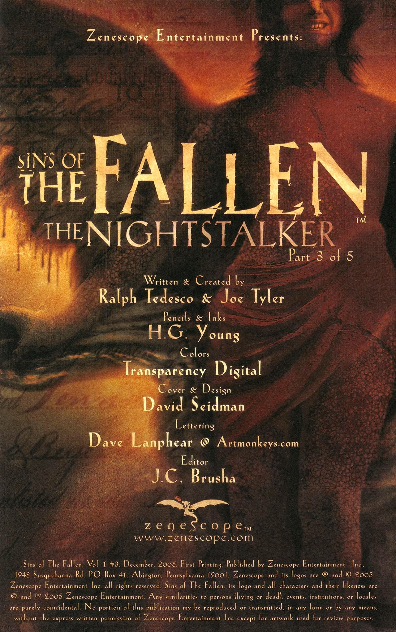 Read online Sins Of The Fallen comic -  Issue #3 - 2