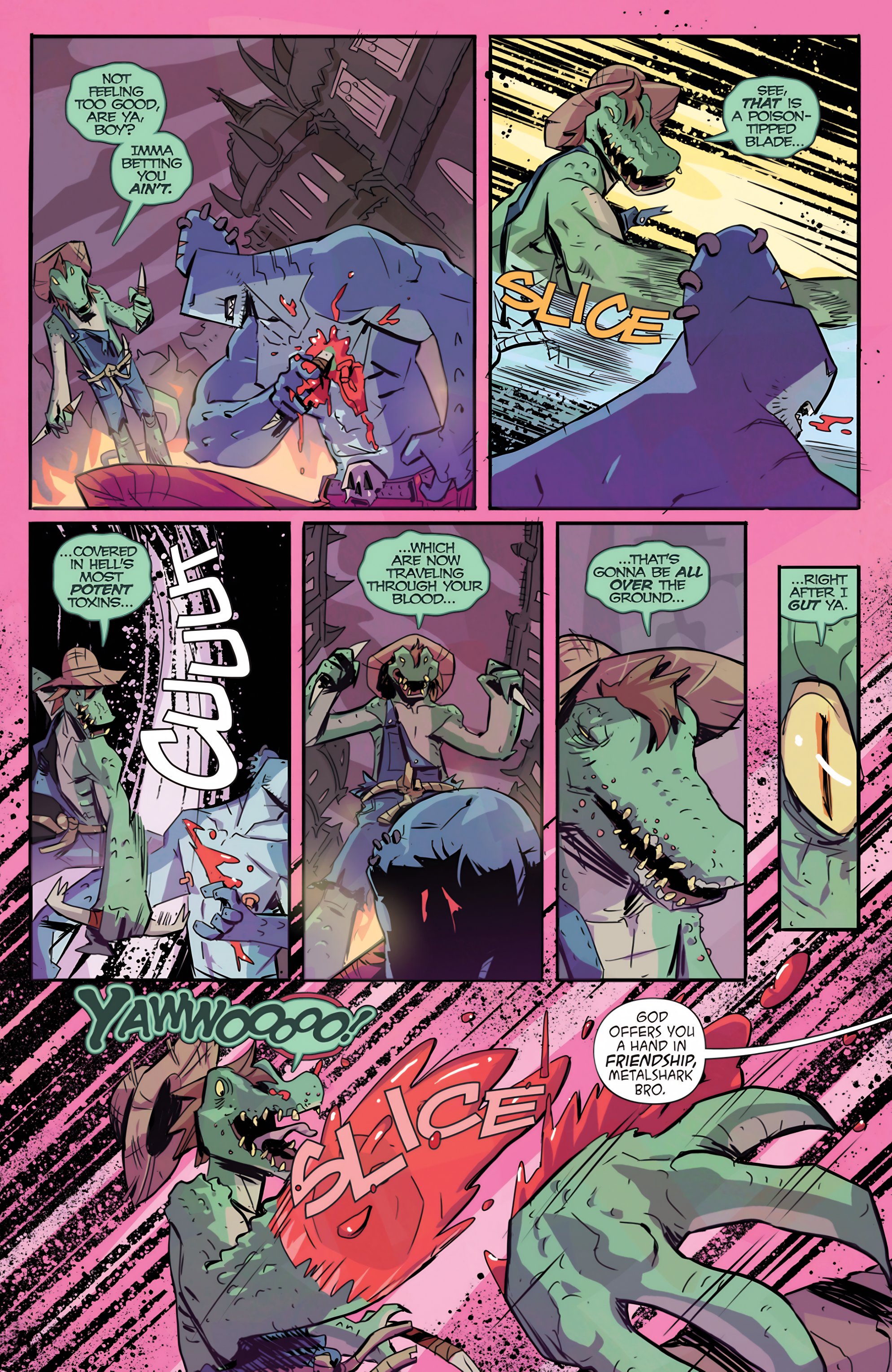 Read online Metalshark Bro: Assault On Hamzig Island comic -  Issue # TPB - 51