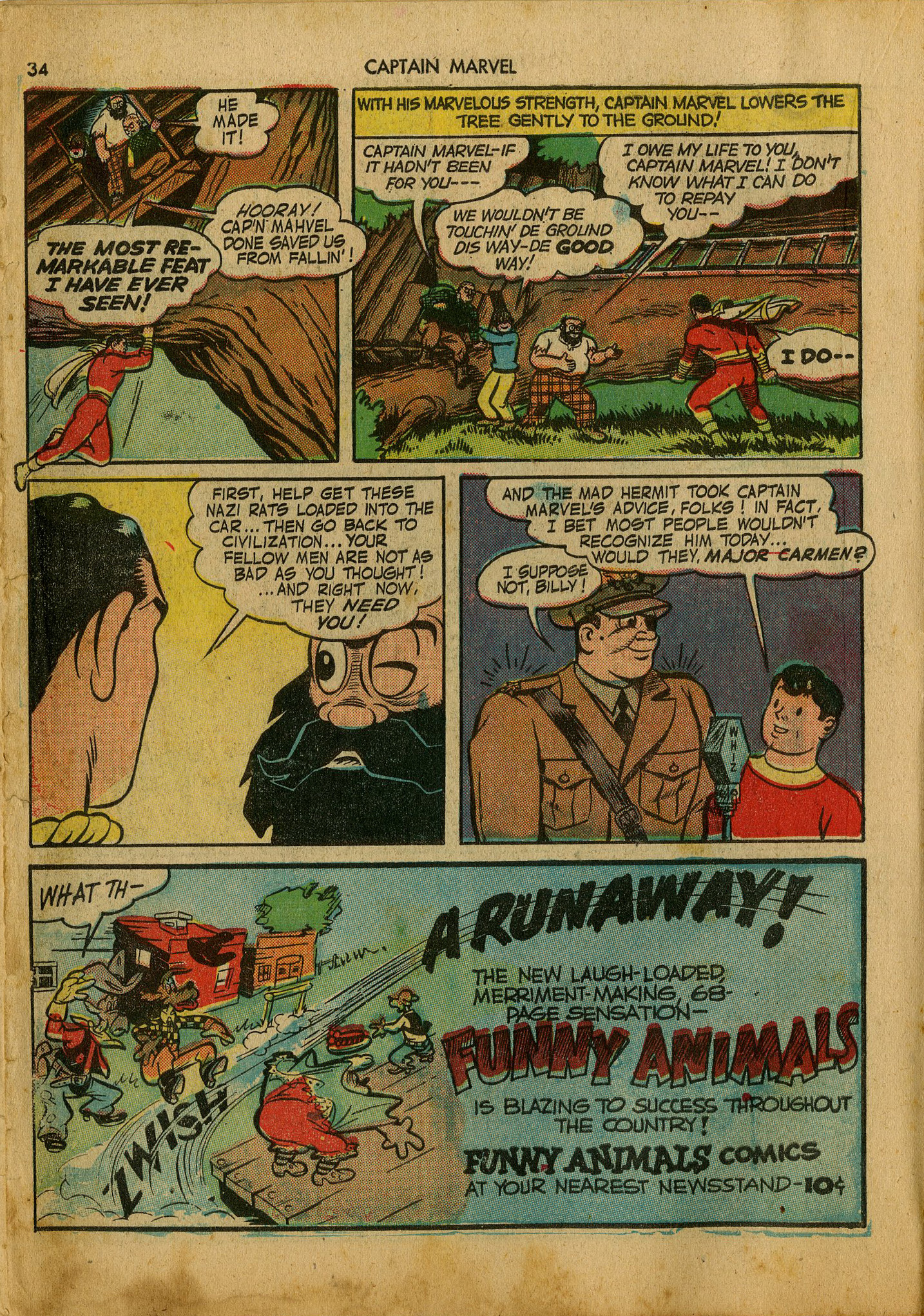 Read online Captain Marvel Adventures comic -  Issue #25 - 34