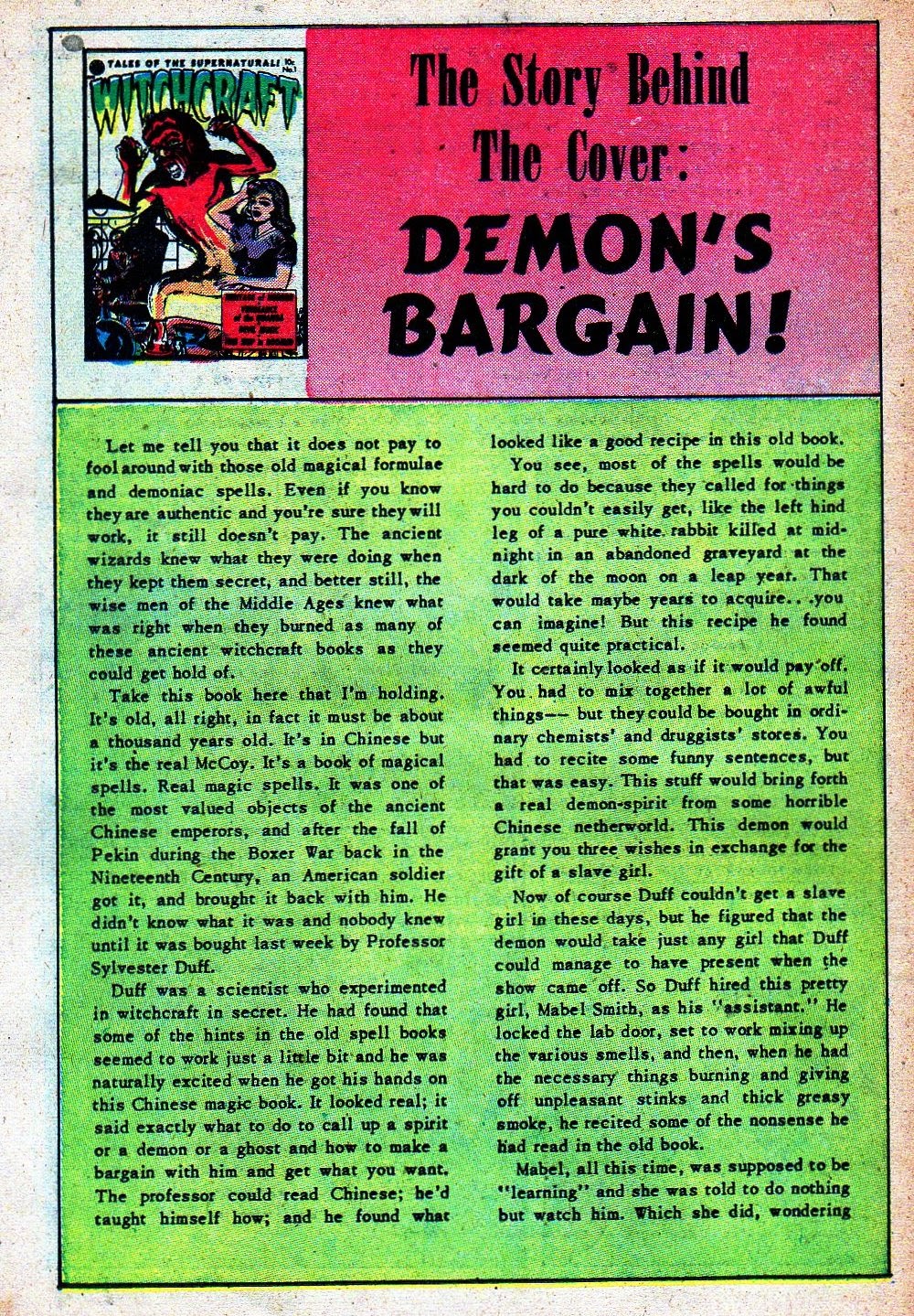 Read online Witchcraft (1952) comic -  Issue #1 - 26