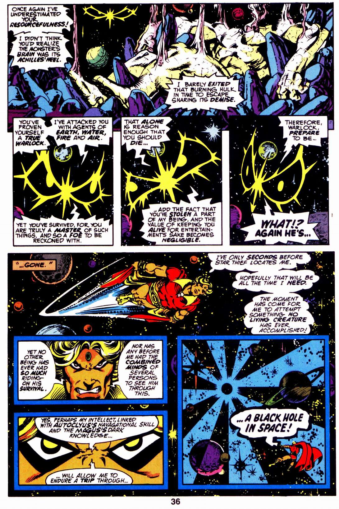Read online Warlock (1982) comic -  Issue #4 - 38