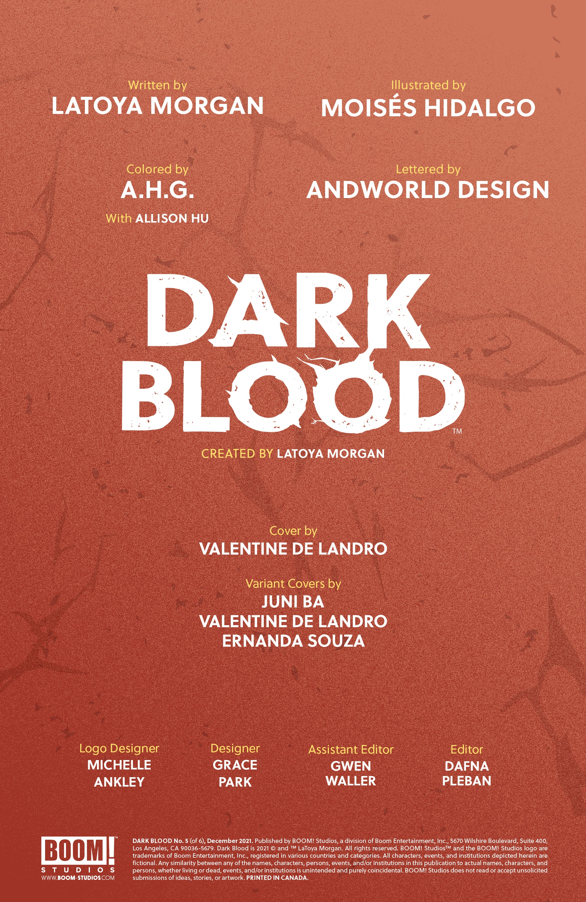 Read online Dark Blood comic -  Issue #5 - 2