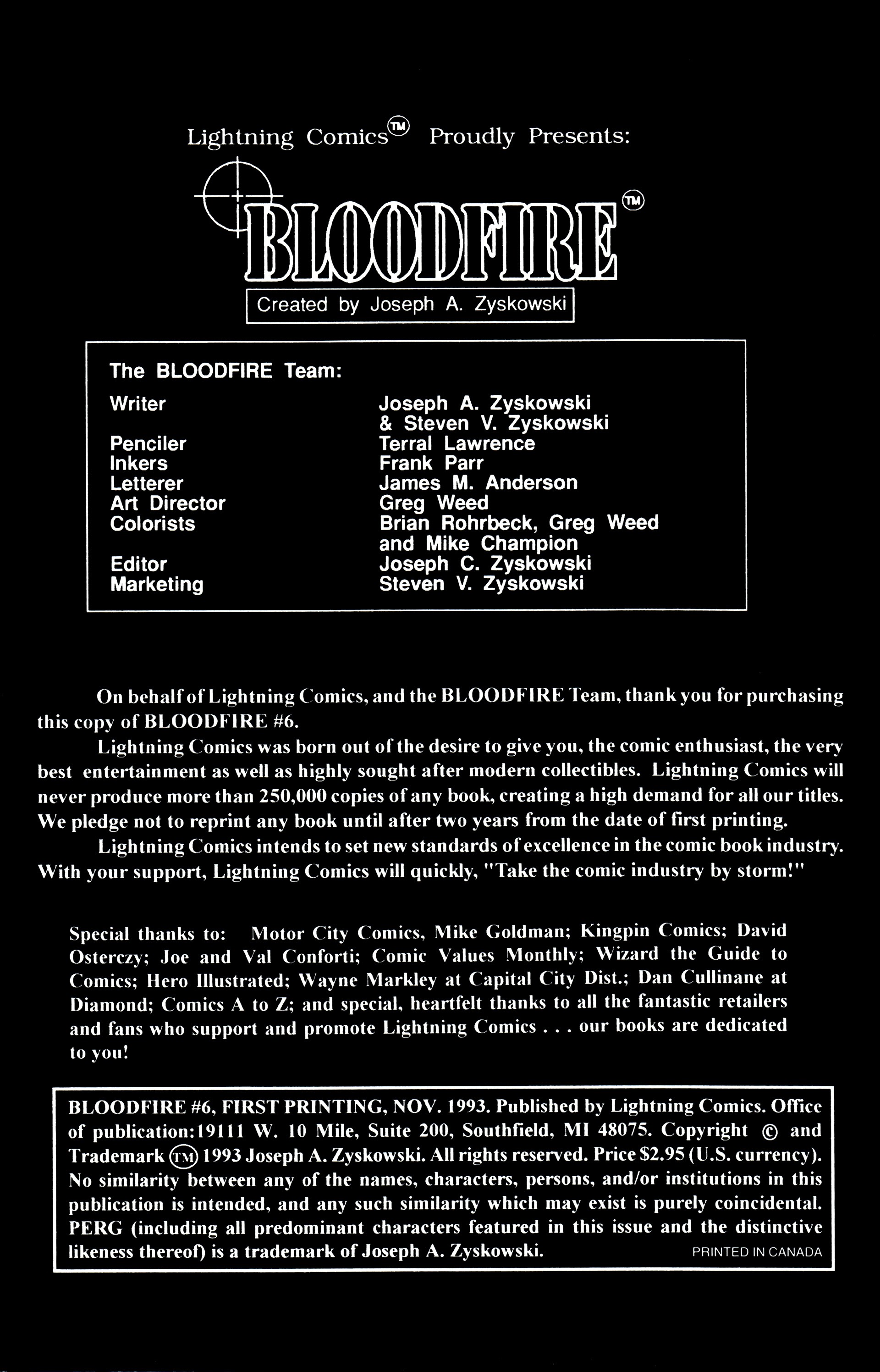 Read online Bloodfire comic -  Issue #6 - 2