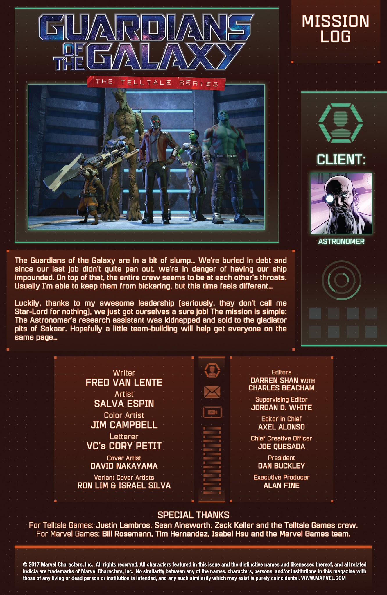 Read online Guardians of the Galaxy: Telltale Games comic -  Issue #2 - 2