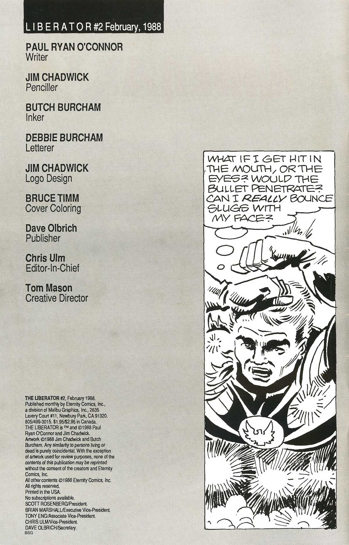 Read online Liberator (1987) comic -  Issue #2 - 2