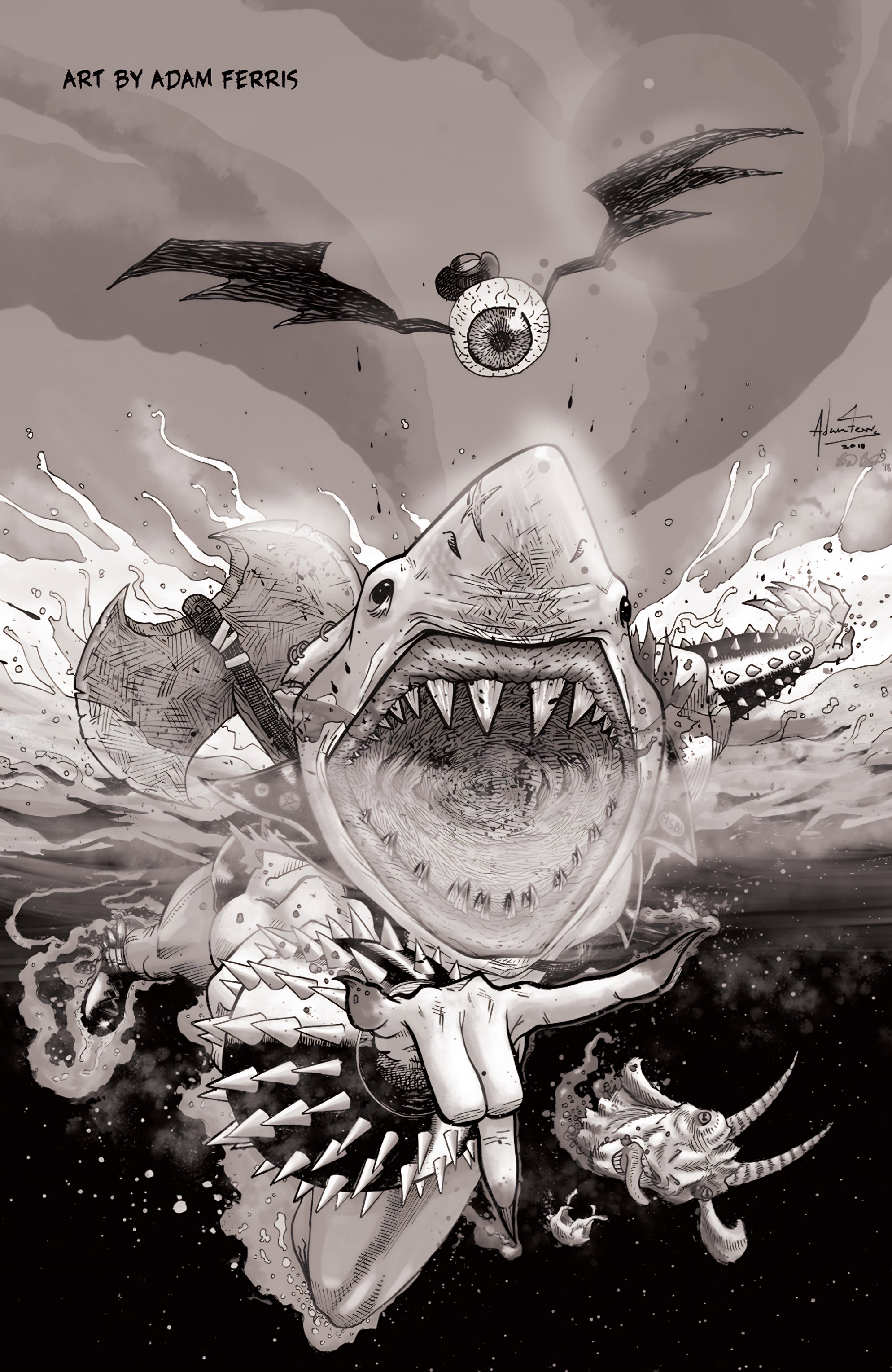 Read online Metalshark Bro: Assault On Hamzig Island comic -  Issue # TPB - 29
