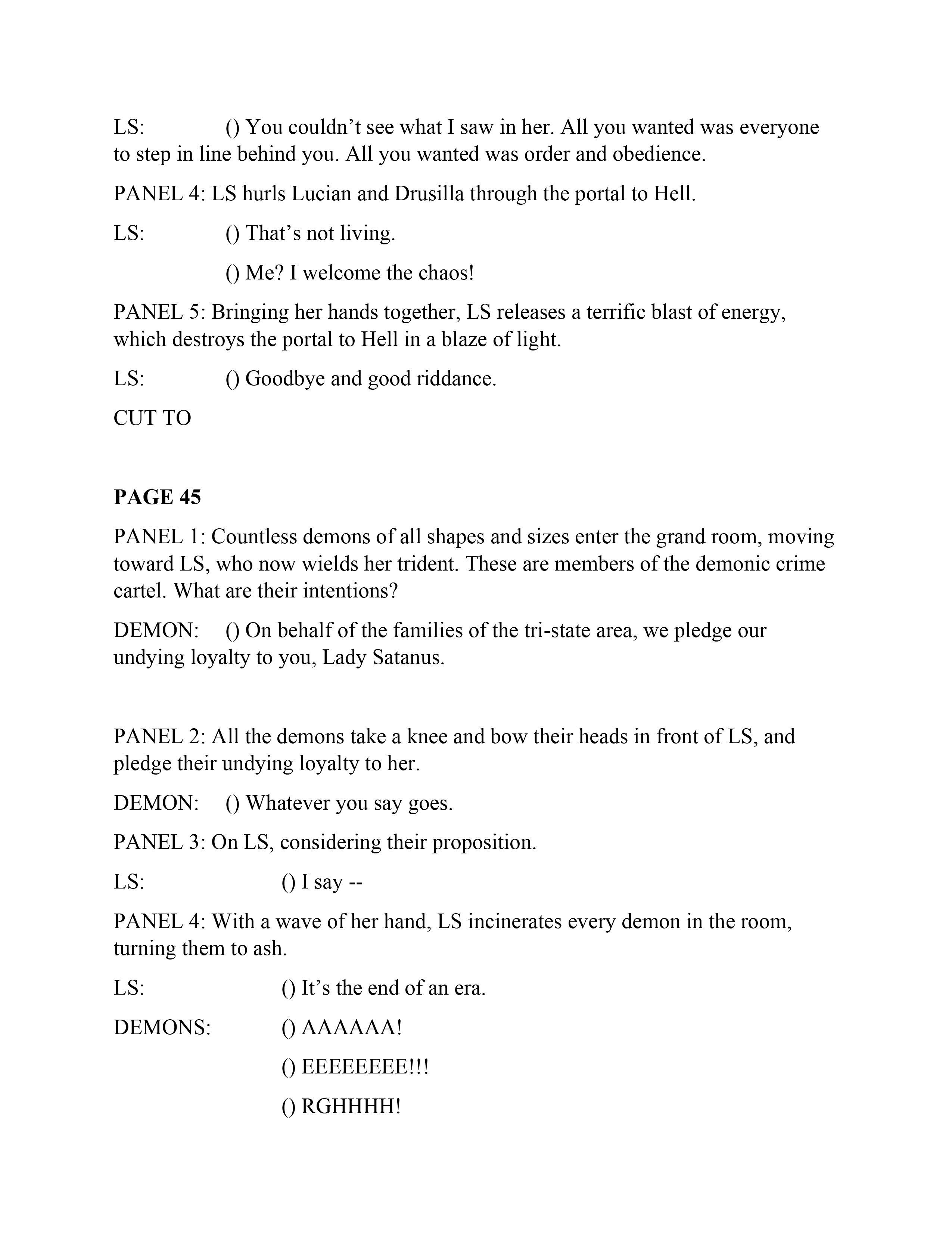 Read online Lady Satanus: Sinister Urge comic -  Issue # TPB - 94