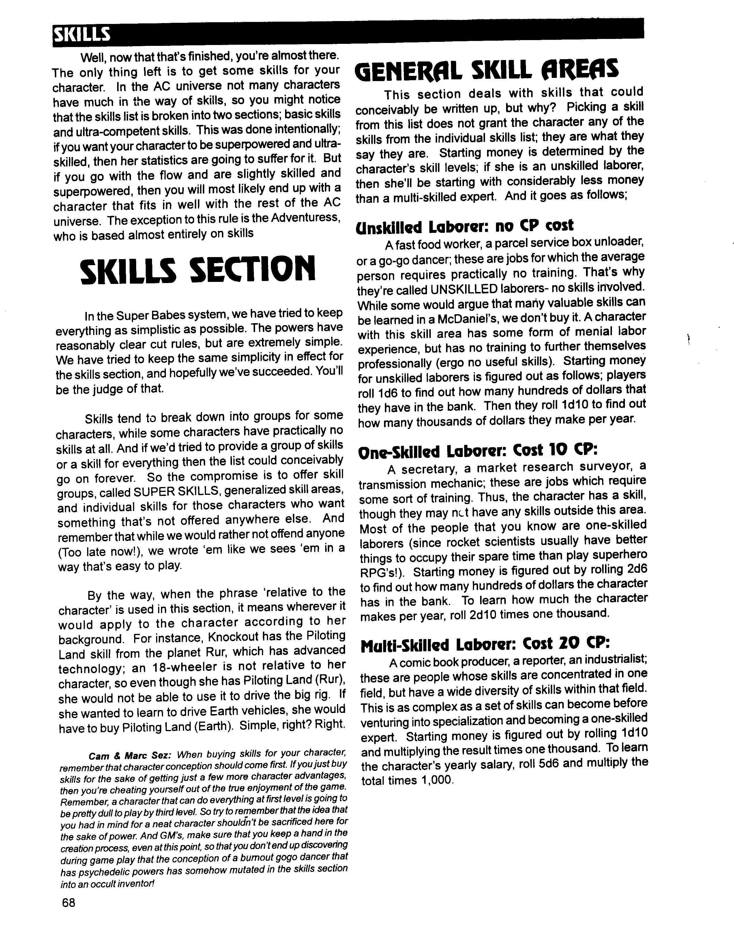 Read online Superbabes: The Femforce Role-Playing Game comic -  Issue # TPB - 70