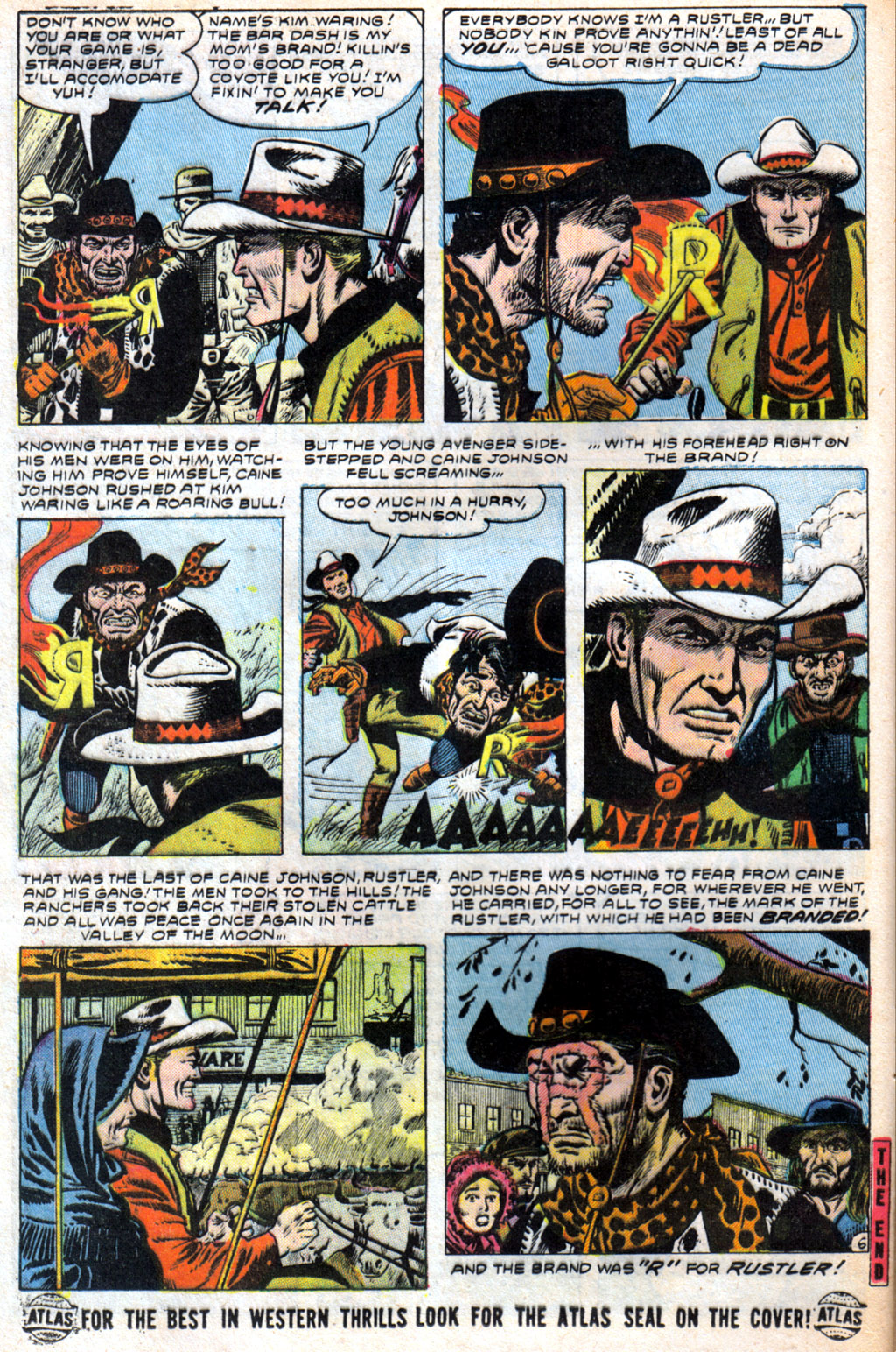 Read online Western Outlaws (1954) comic -  Issue #6 - 16