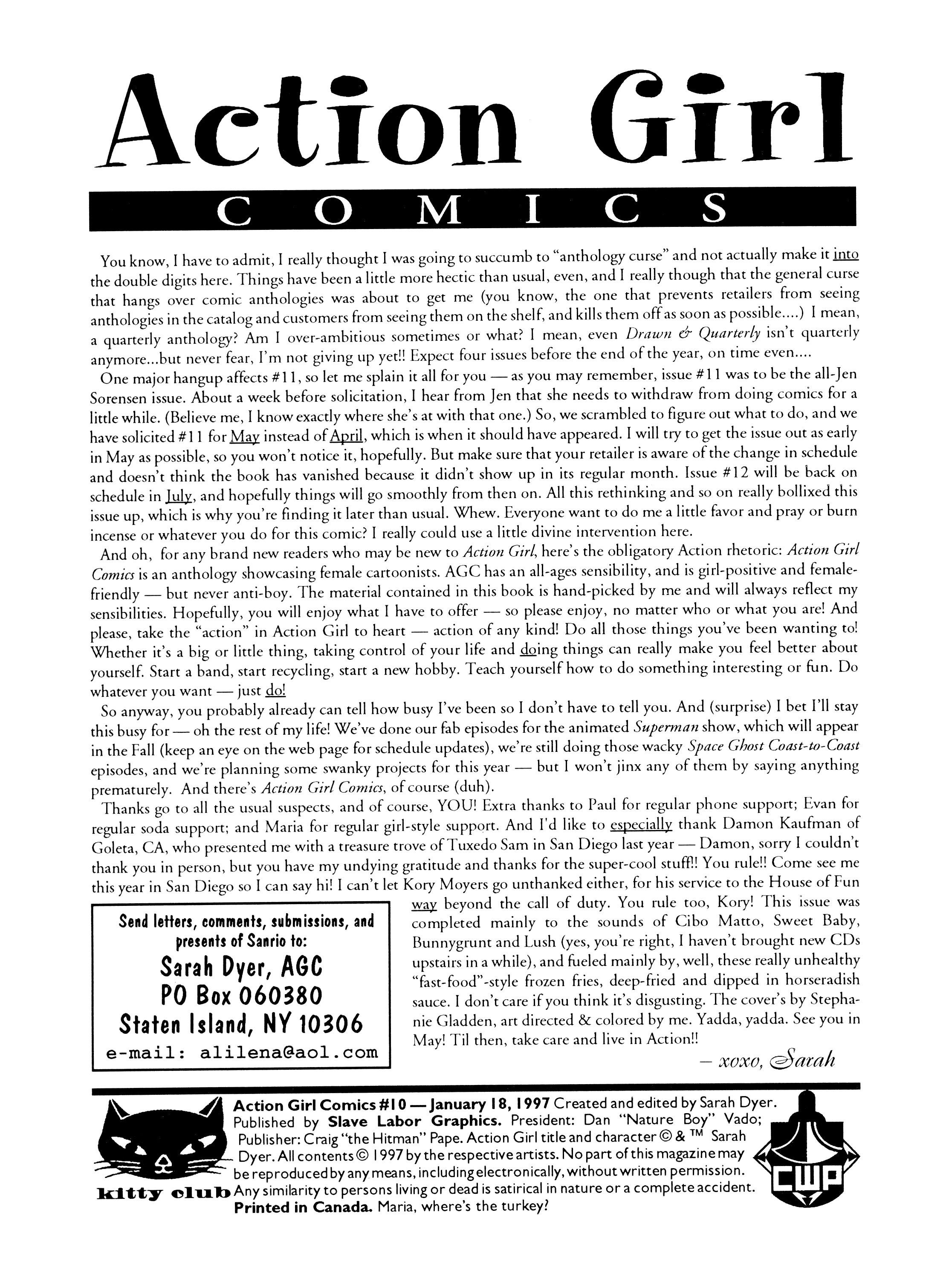 Read online Action Girl Comics comic -  Issue #10 - 2