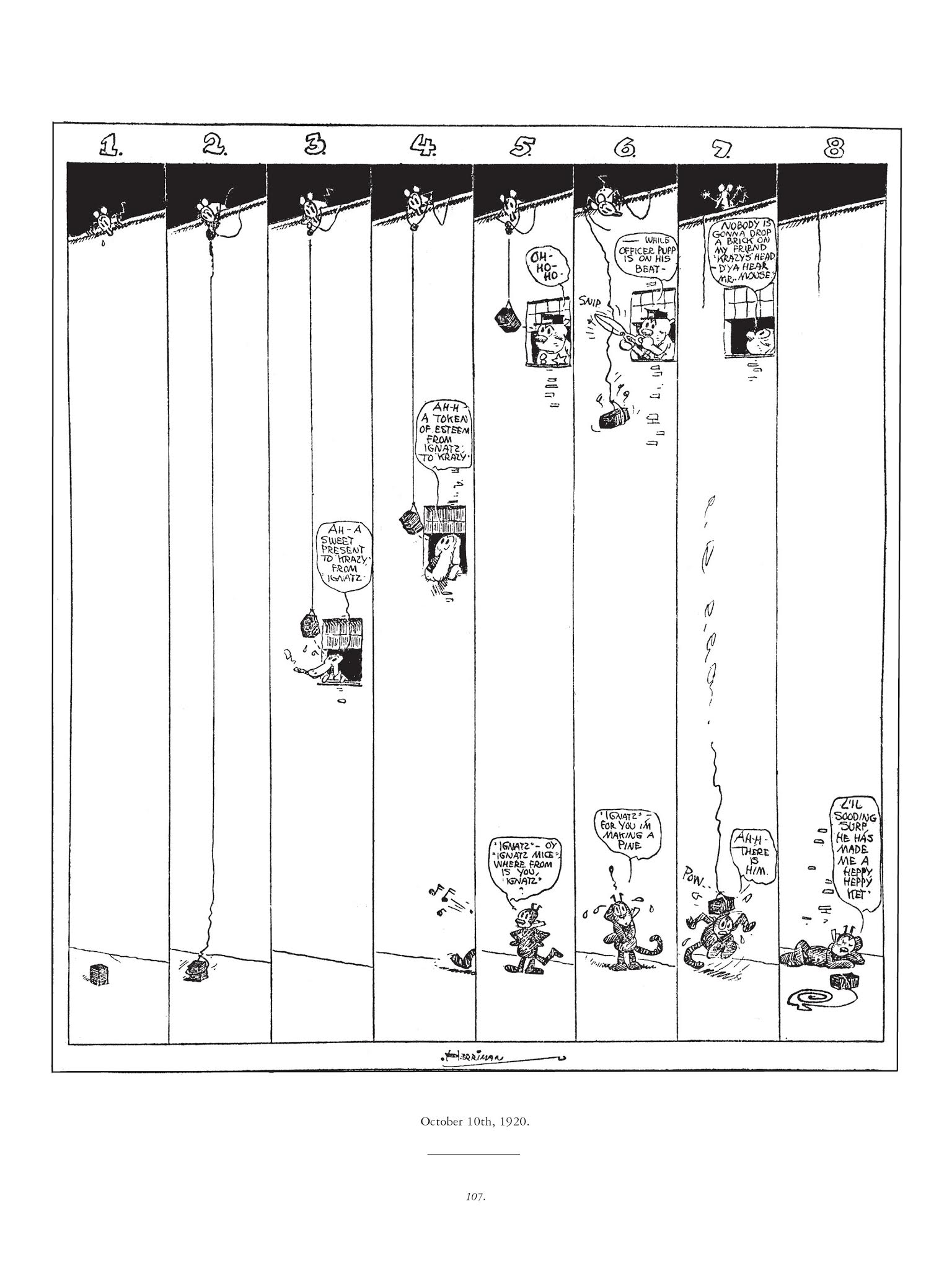 Read online Krazy & Ignatz comic -  Issue # TPB 2 - 107