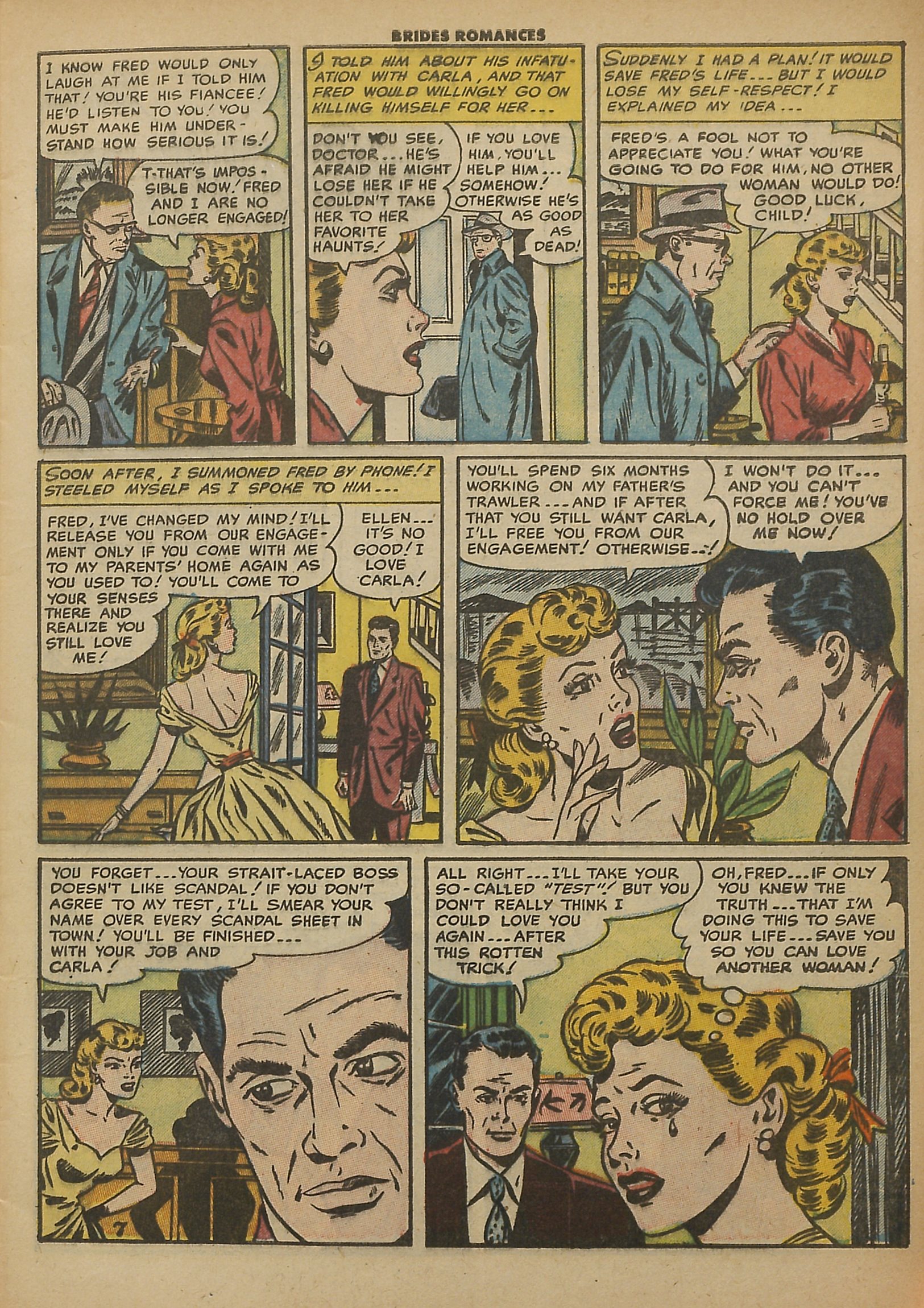 Read online Brides Romances comic -  Issue #4 - 9