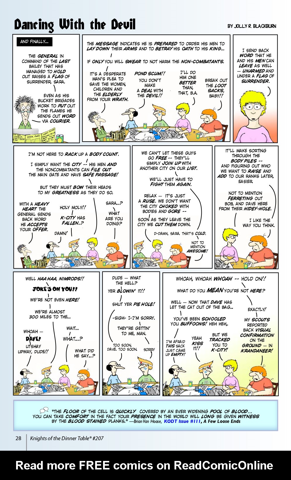 Read online Knights of the Dinner Table comic -  Issue #207 - 30