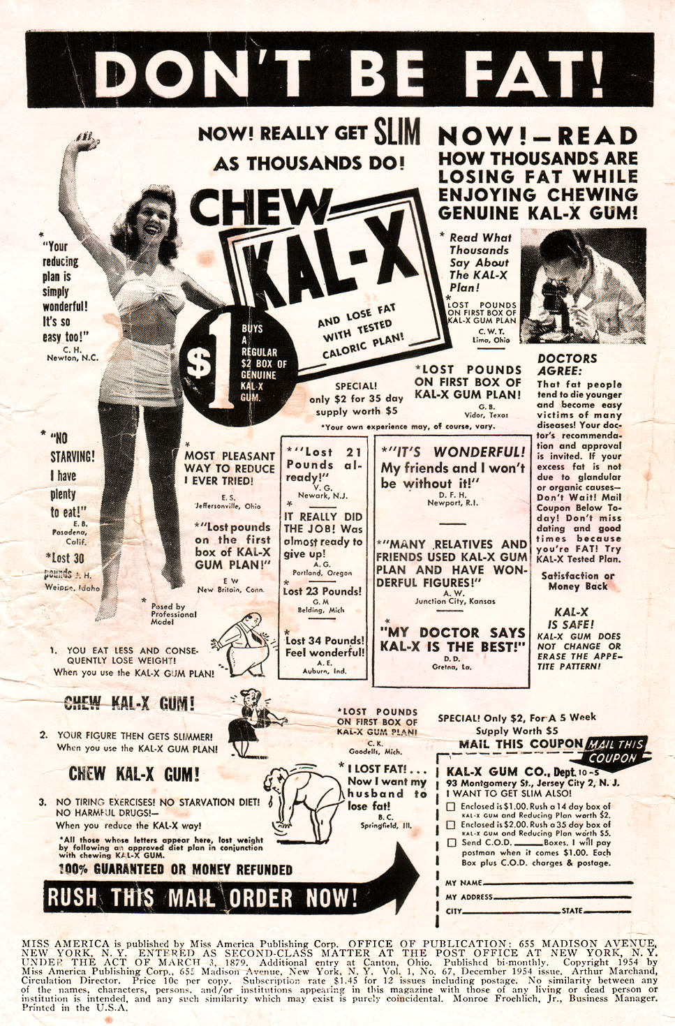 Read online Miss America comic -  Issue #67 - 2