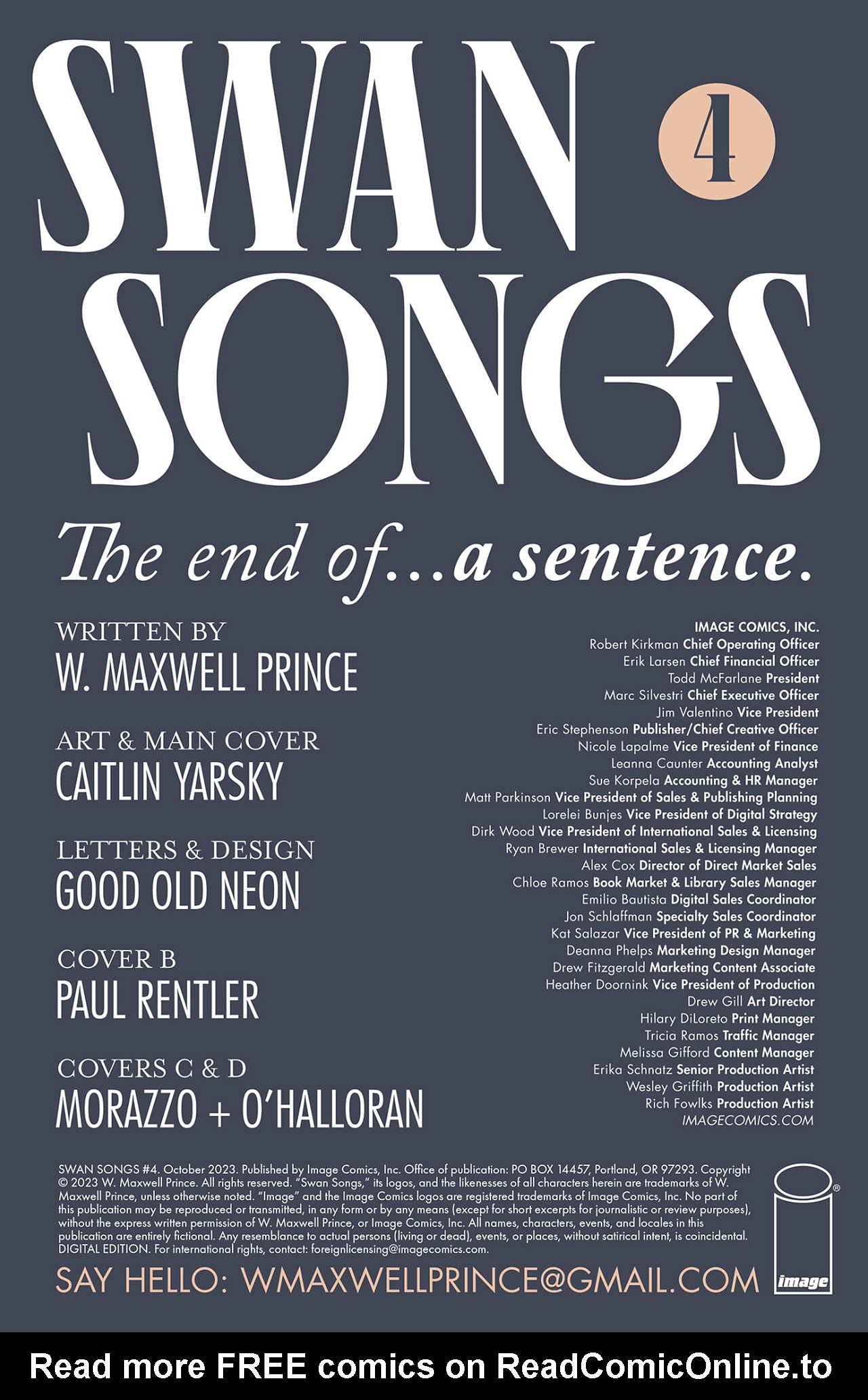 Read online Swan Songs comic -  Issue #4 - 2