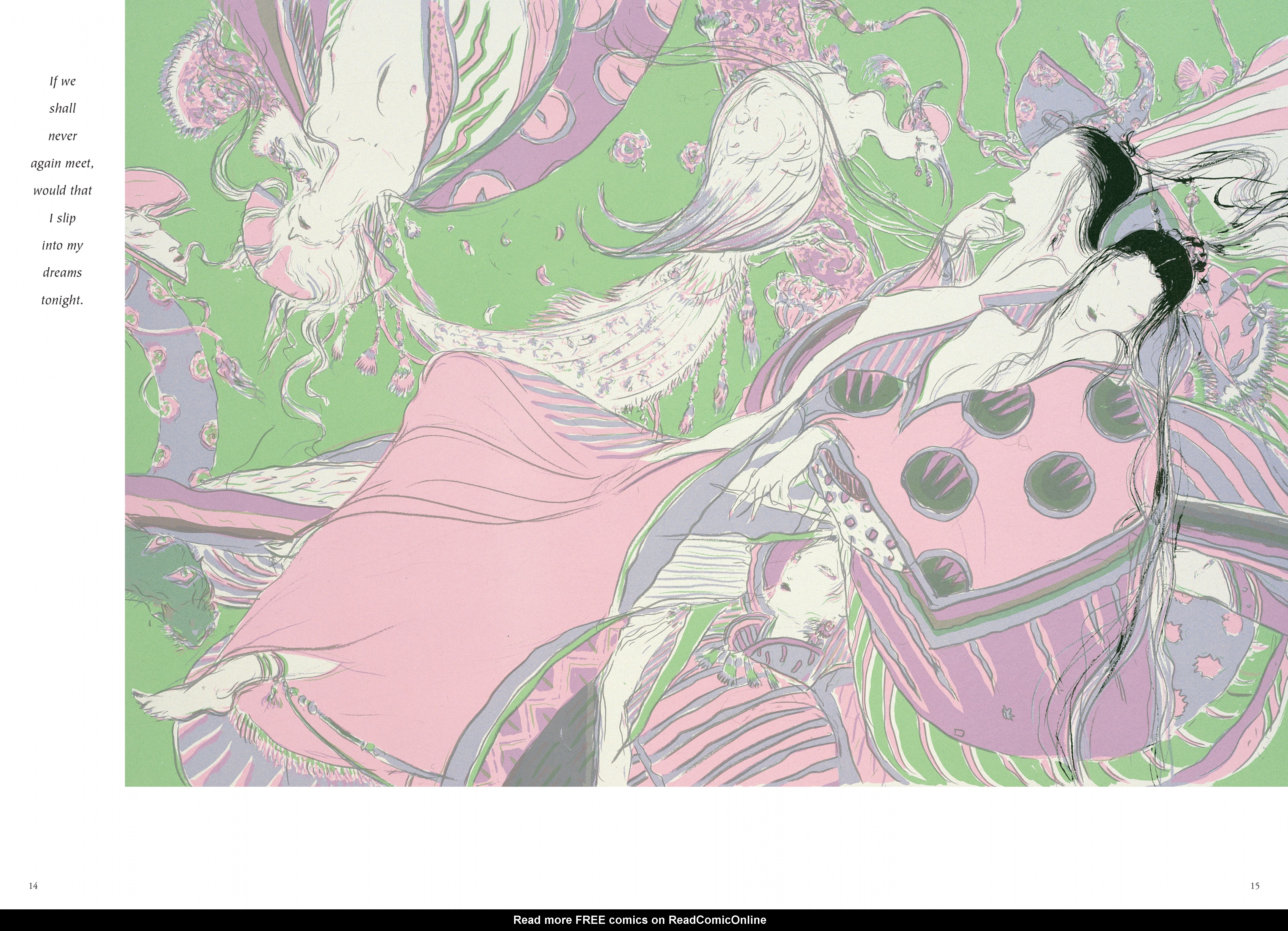 Read online Elegant Spirits: Amano's Tale of Genji and Fairies comic -  Issue # TPB - 12