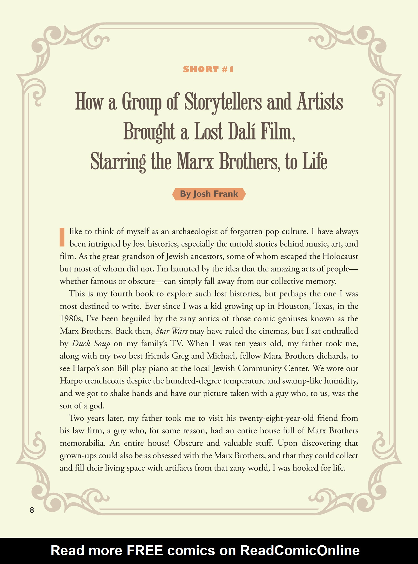 Read online Giraffes on Horseback Salad: Salvador Dali, the Marx Brothers, and the Strangest Movie Never Made comic -  Issue # TPB (Part 1) - 8