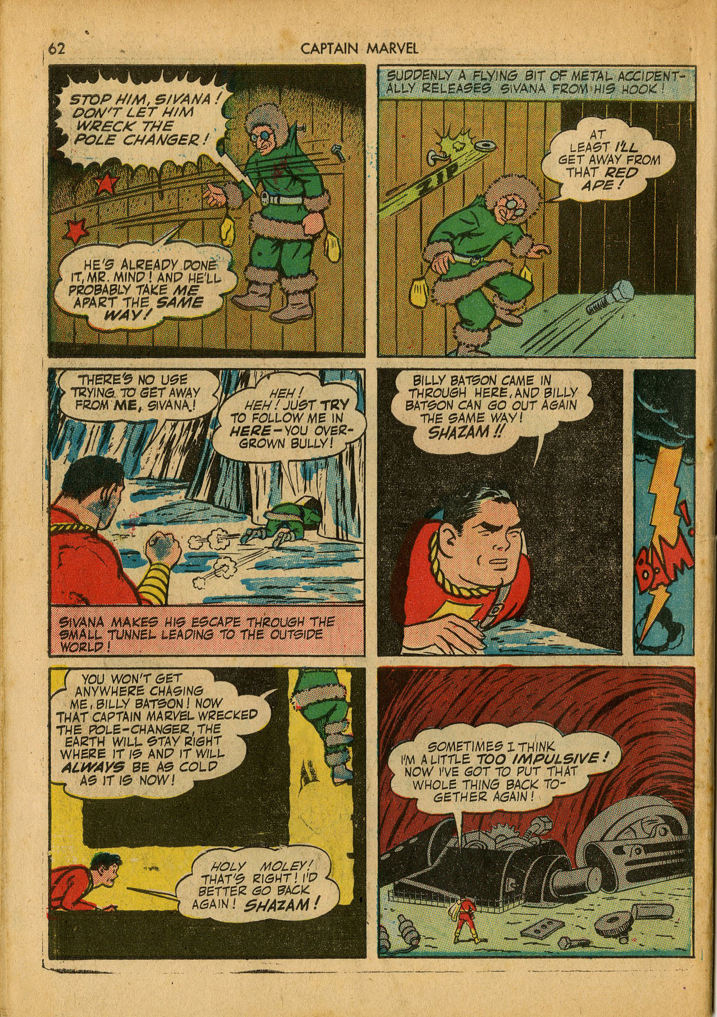 Read online Captain Marvel Adventures comic -  Issue #25 - 62