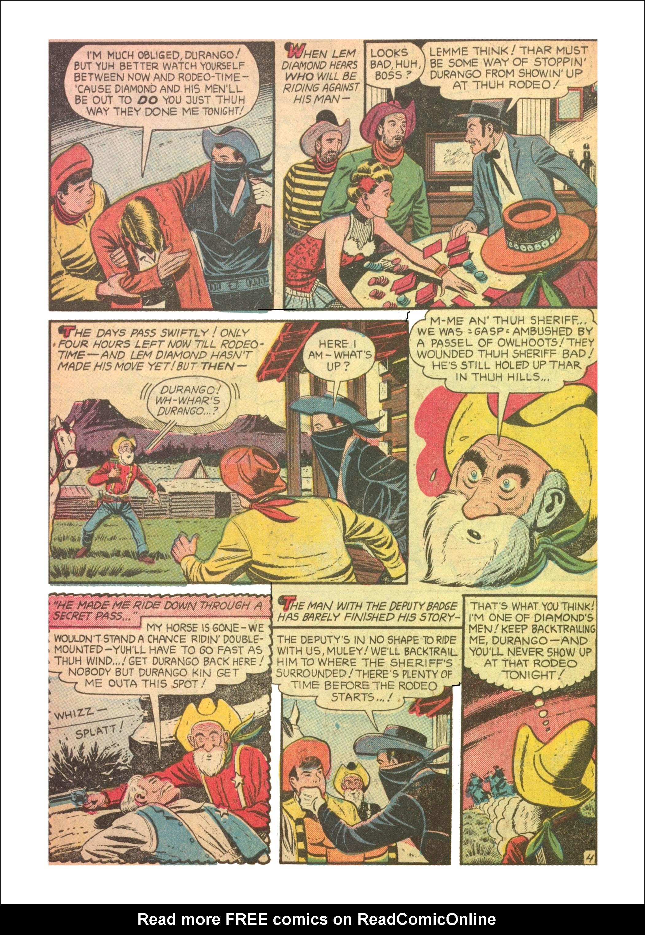 Read online Charles Starrett as The Durango Kid comic -  Issue #36 - 6