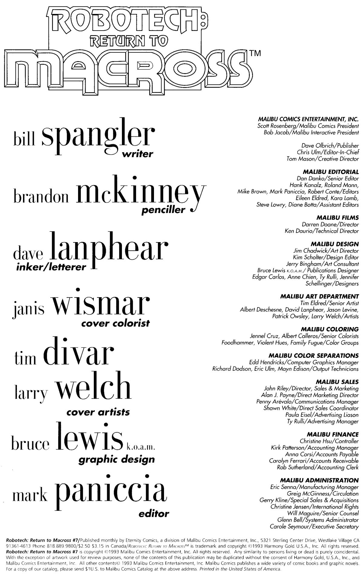 Read online Robotech: Return to Macross comic -  Issue #7 - 2