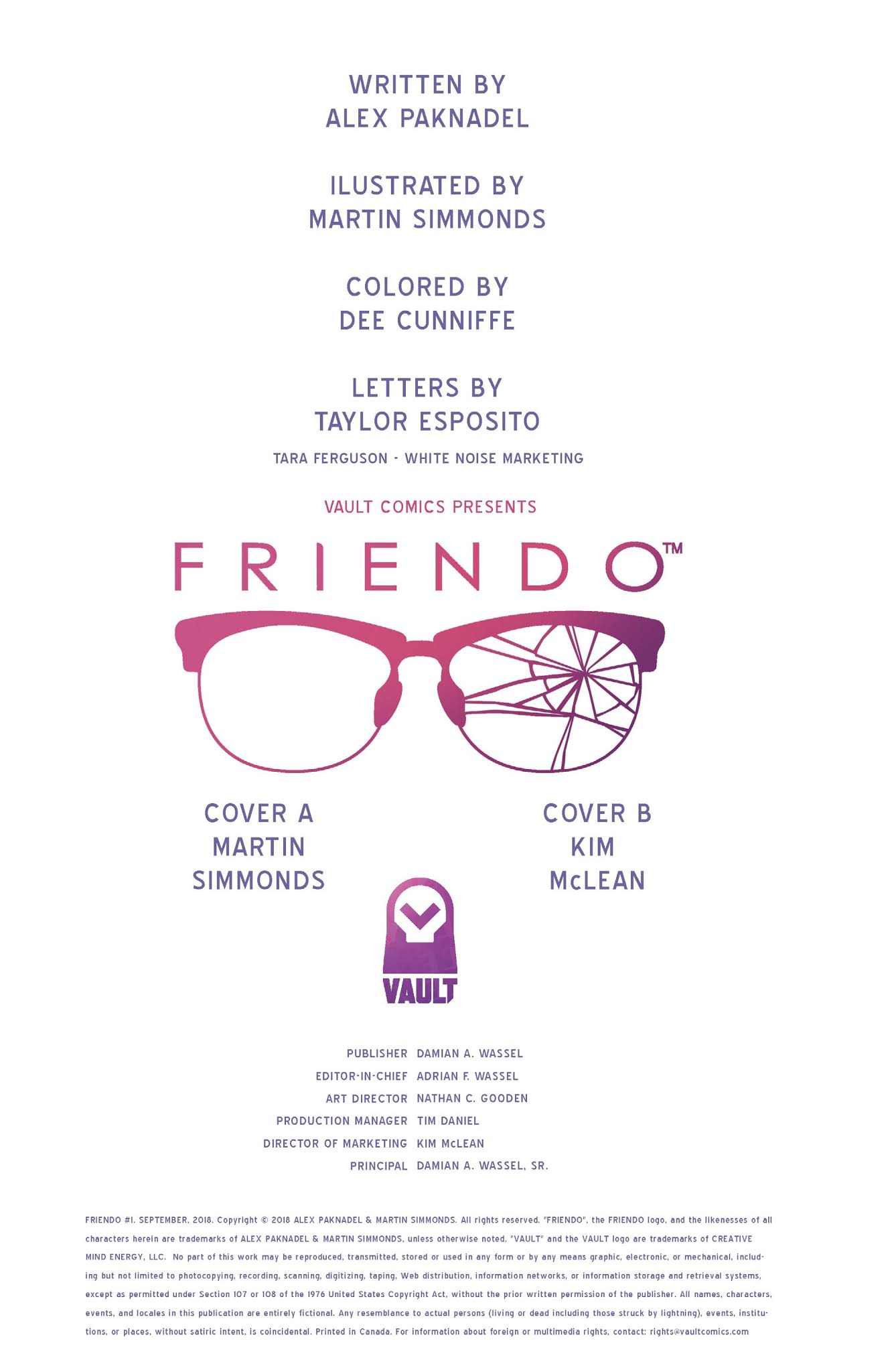 Read online Friendo comic -  Issue #1 - 2