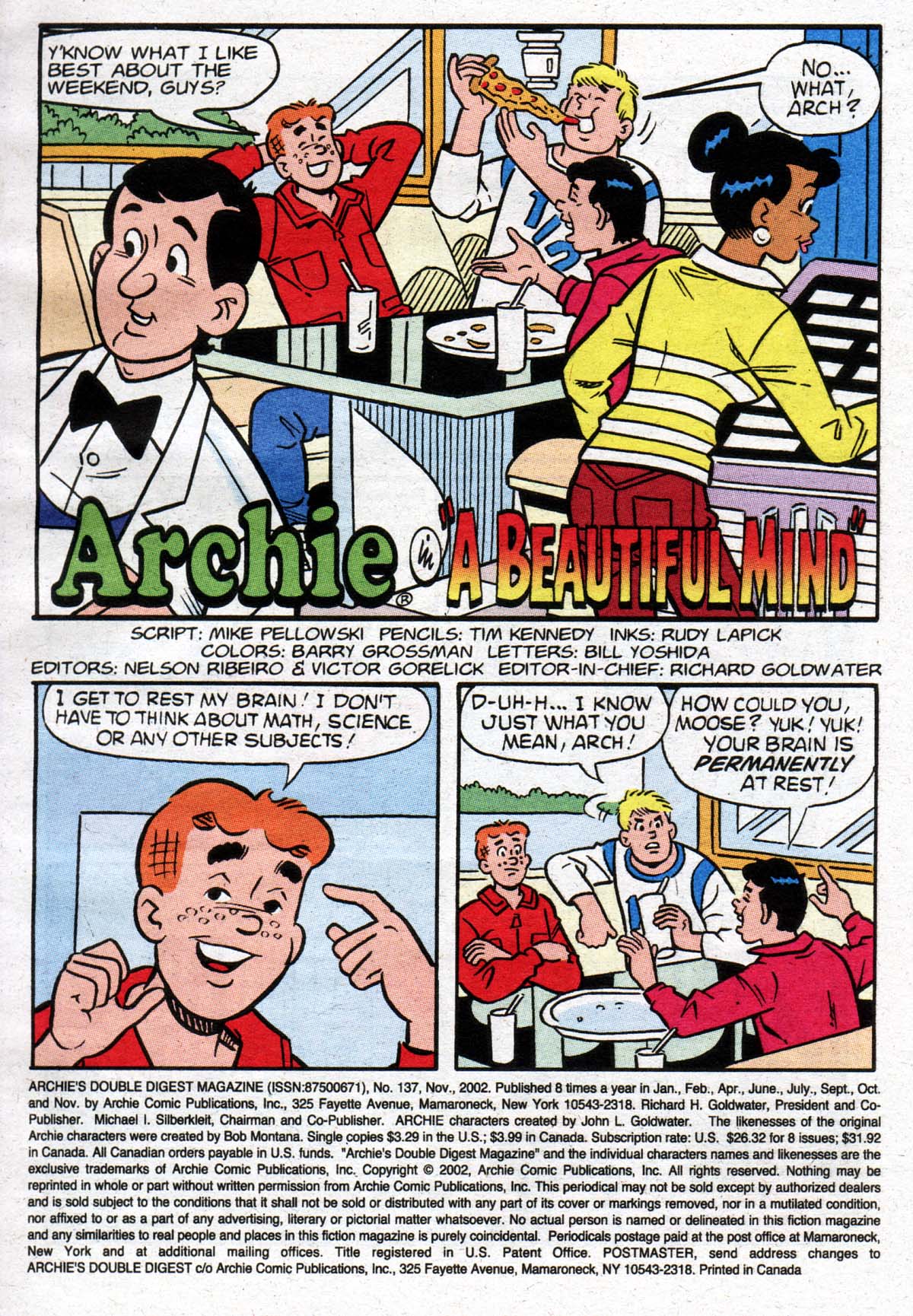Read online Archie's Double Digest Magazine comic -  Issue #137 - 2