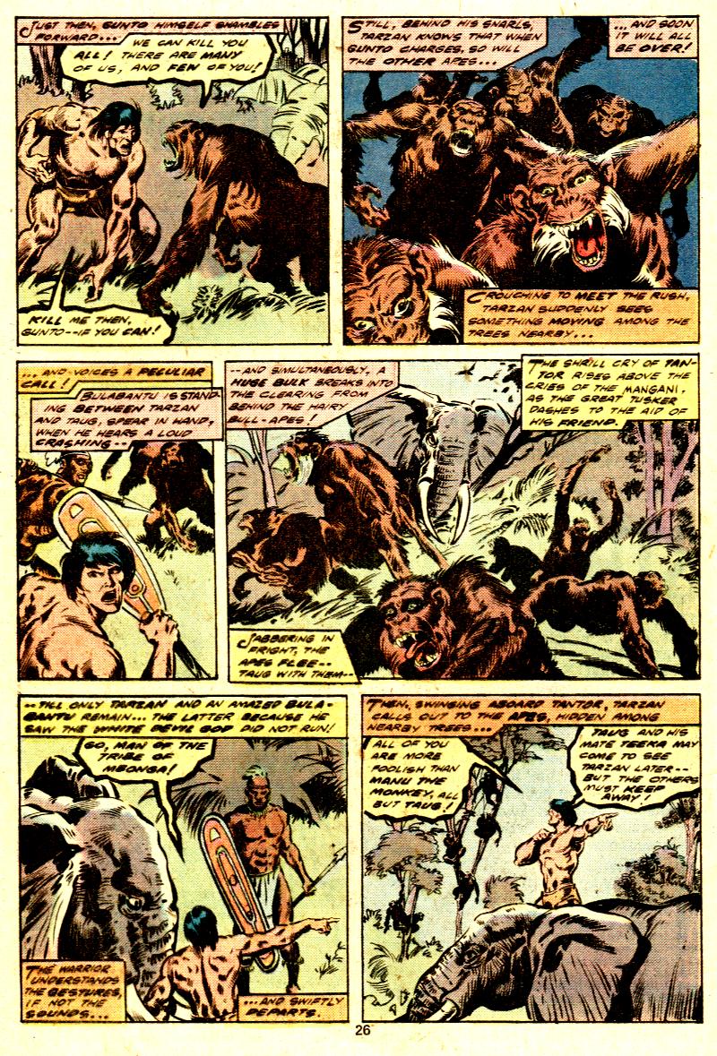 Read online Tarzan (1977) comic -  Issue #7 - 16