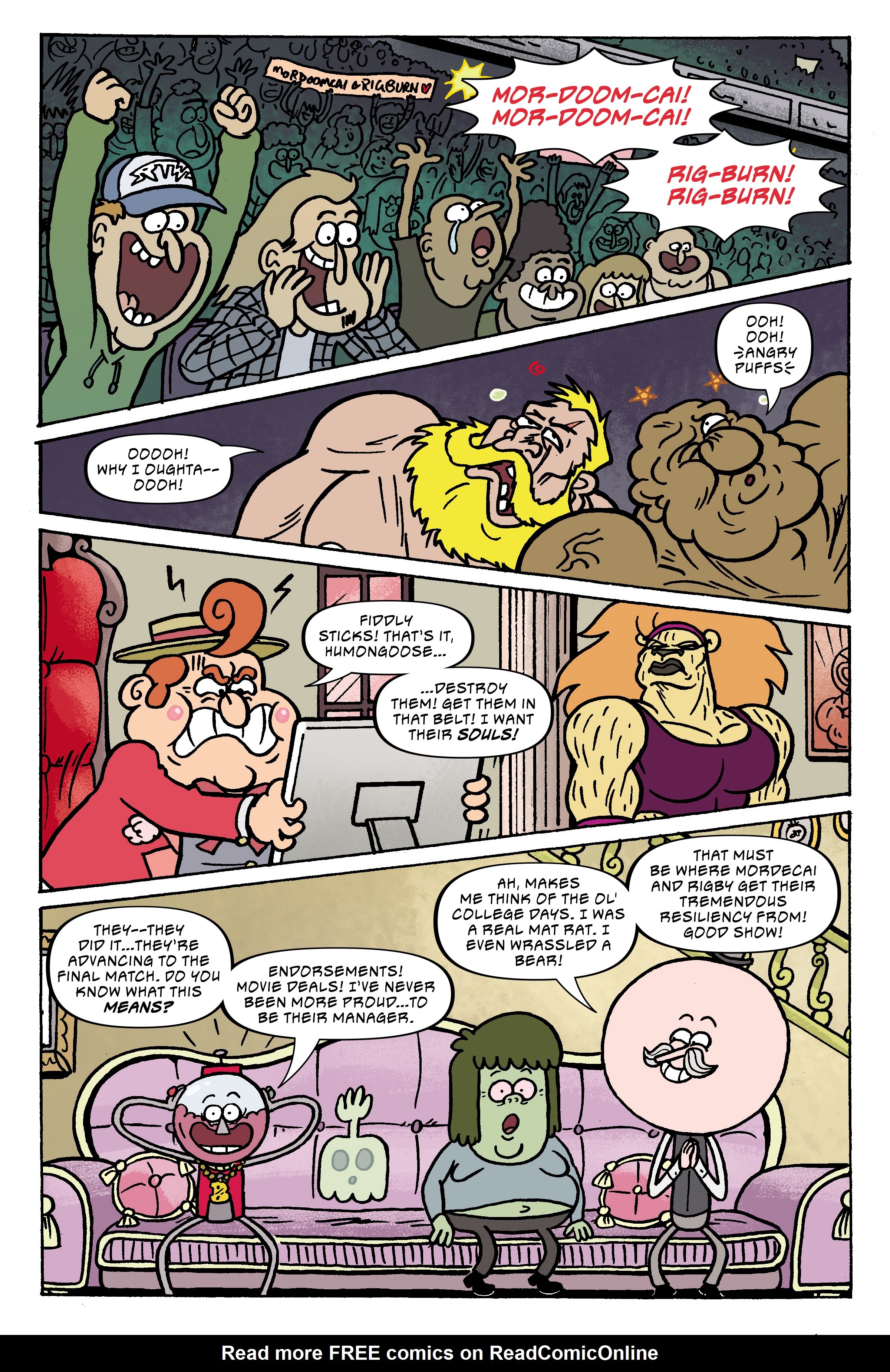 Read online Regular Show: Wrasslesplosion comic -  Issue # TPB - 72
