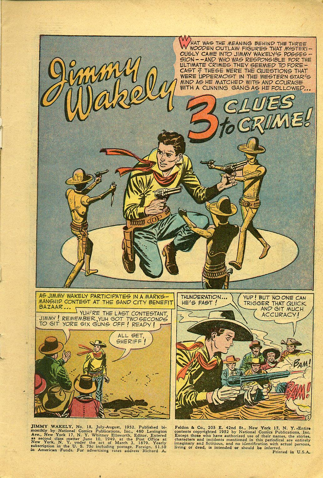 Read online Jimmy Wakely comic -  Issue #18 - 3