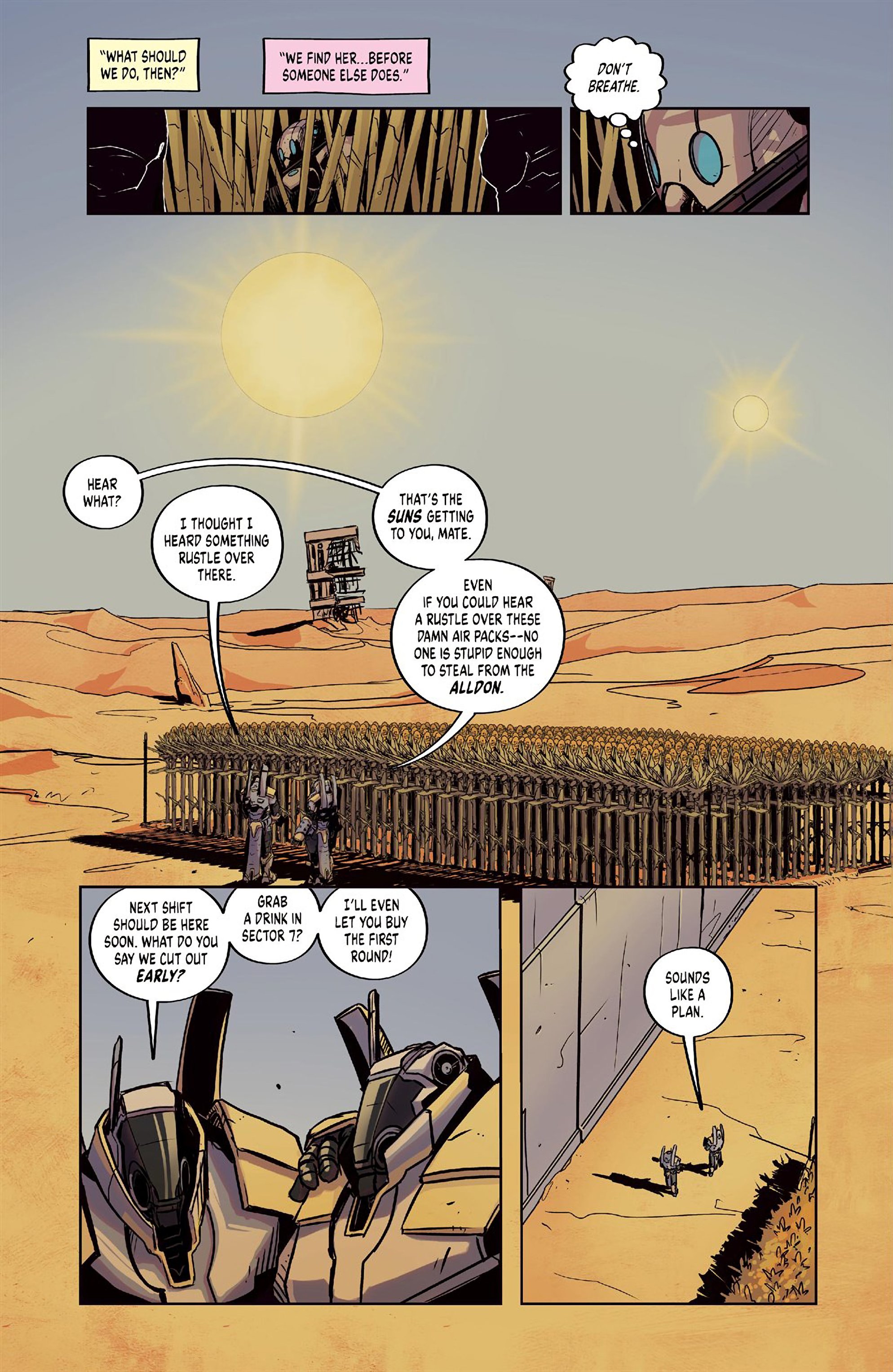 Read online Dust comic -  Issue #1 - 4